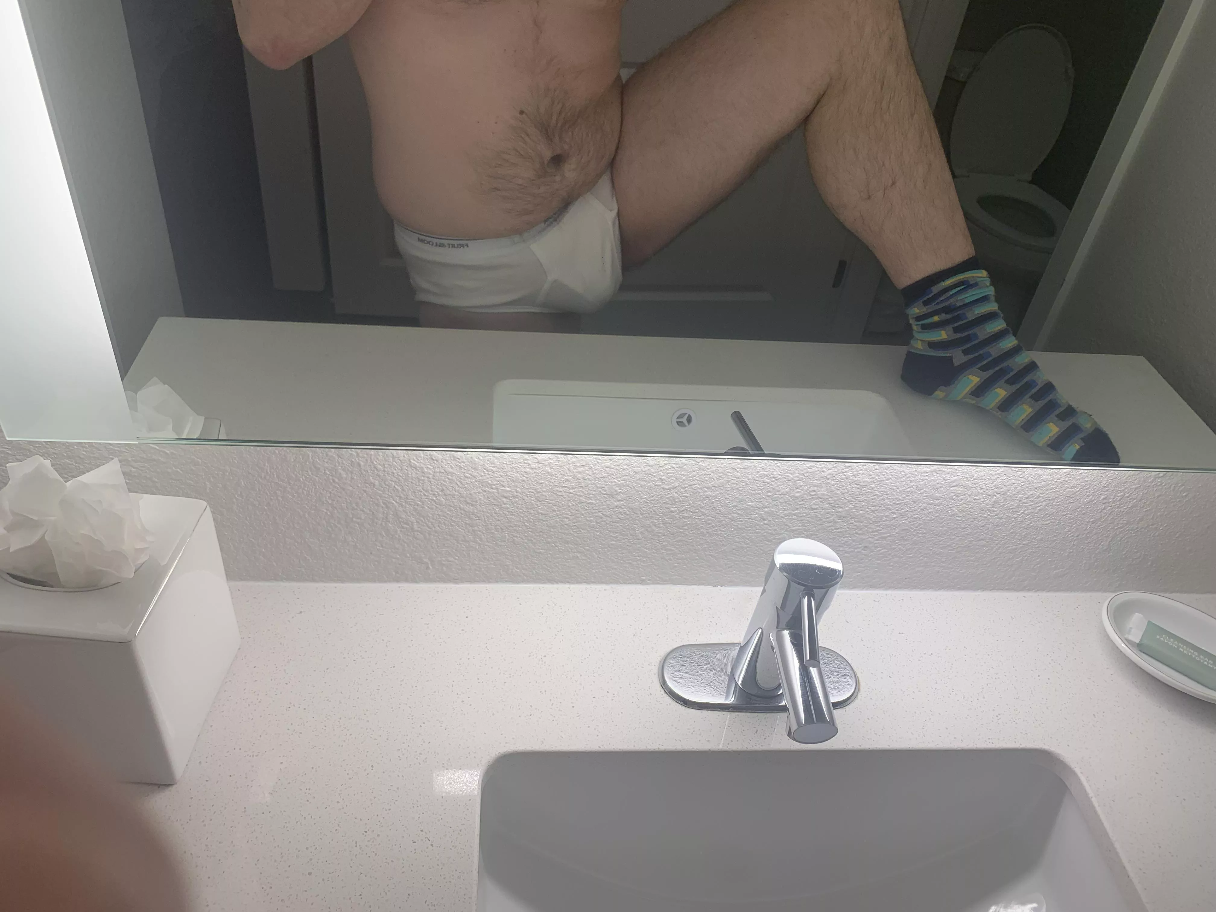 Something about the hotel mirror…