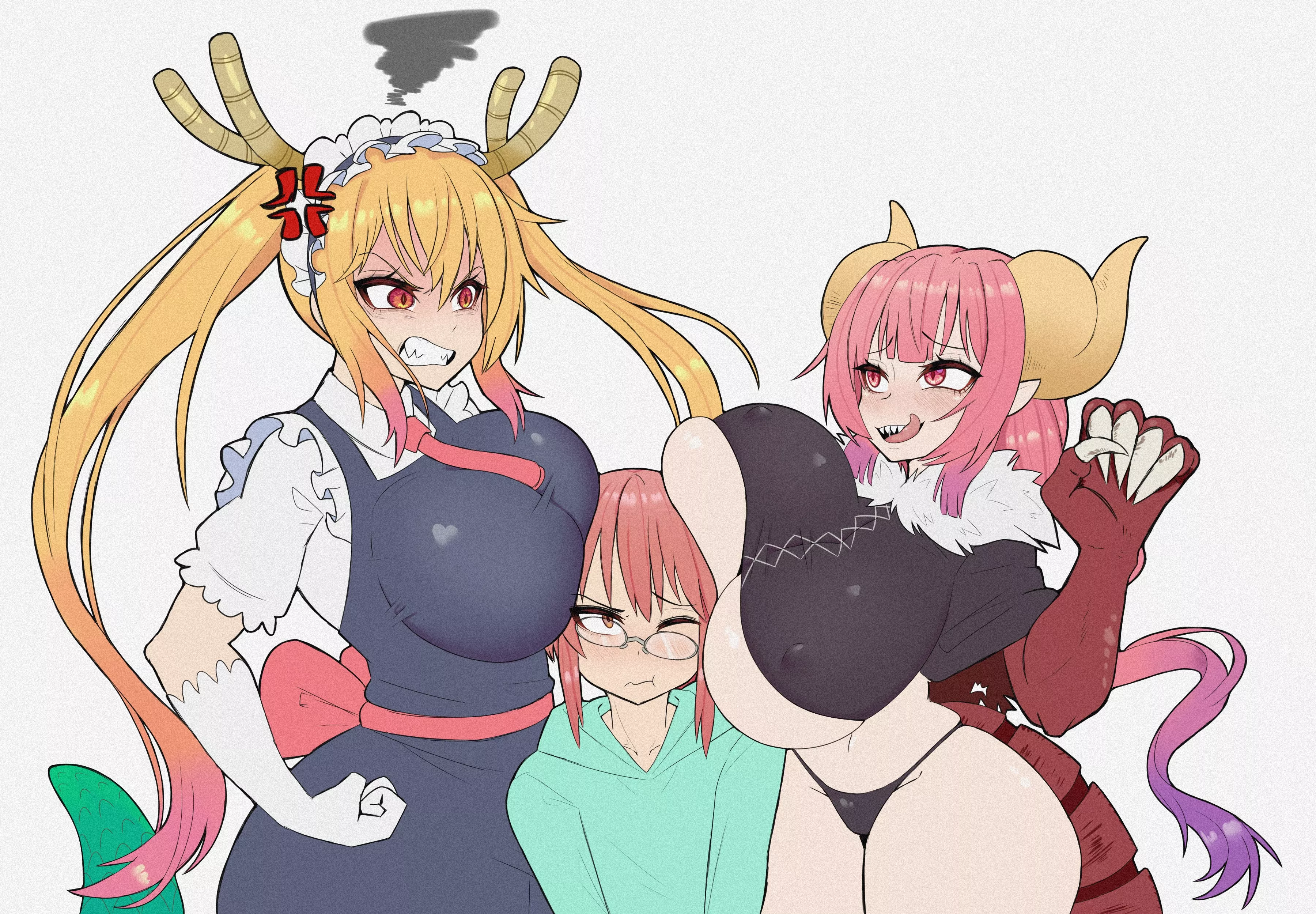 Tohru and Ilulu having a bit of a ruse (Wintermaul)