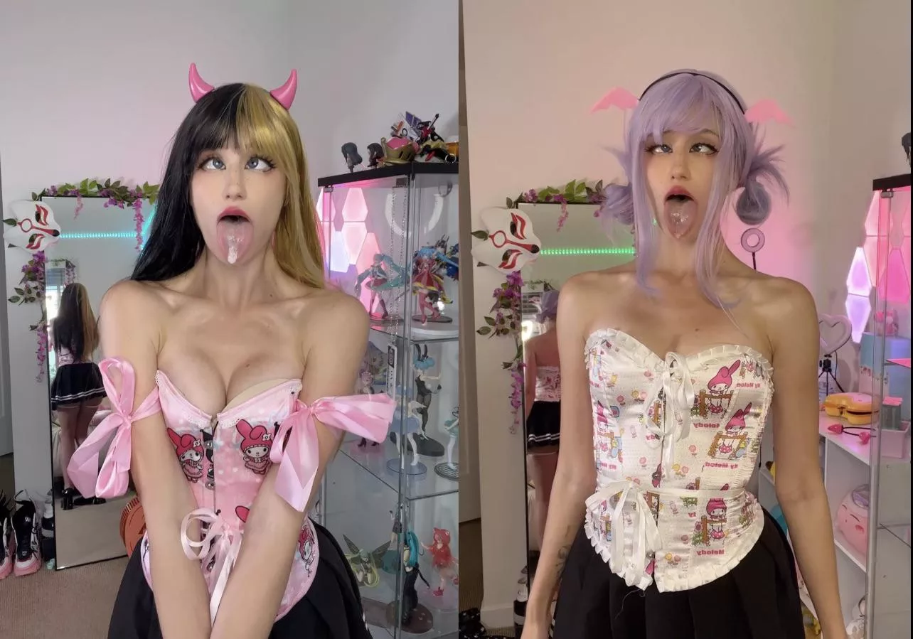 Twins side by side ahegao video has been edited, hereâ€™s a screenshot! If this gets some love Iâ€™ll post it Monday!