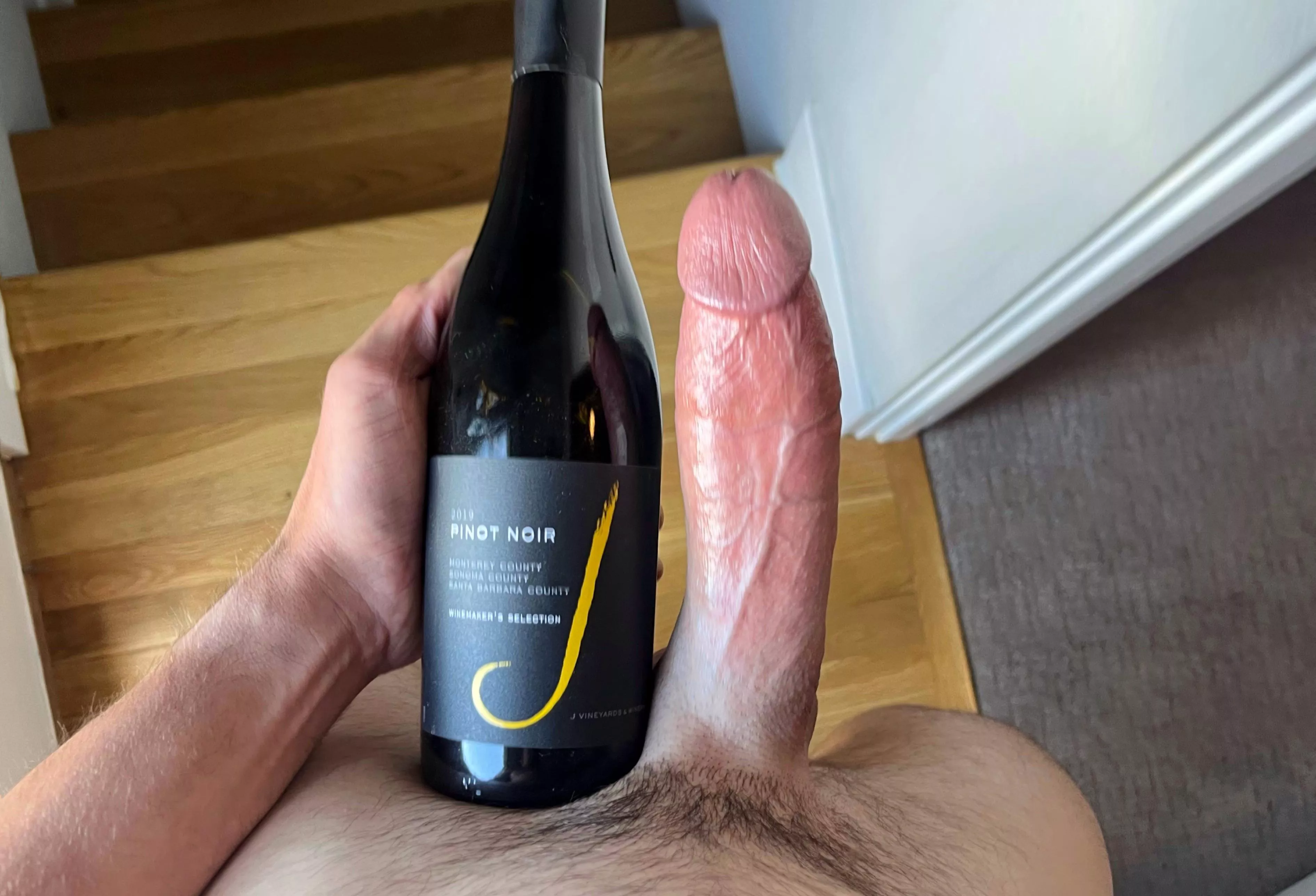 [36] want some wine with this cock? ;)