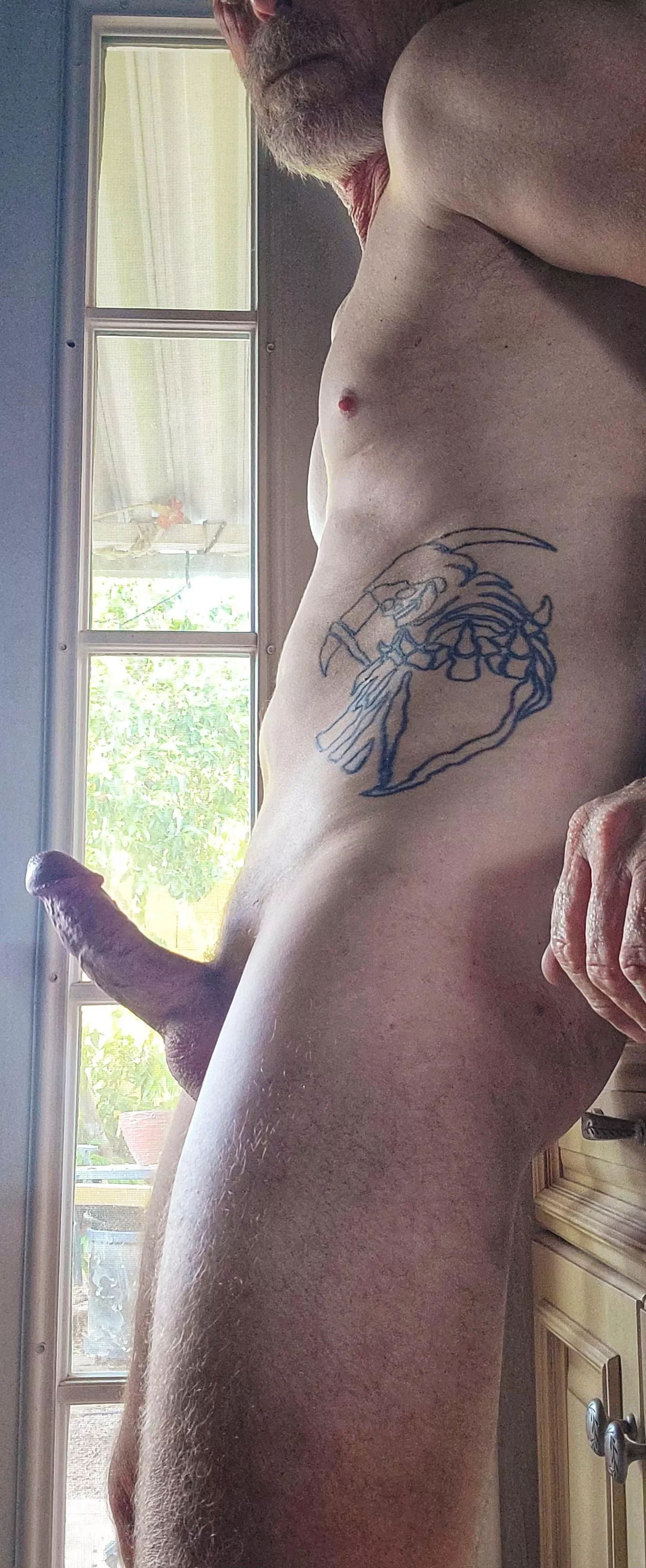 (50) kneel and show the neighbors how much you love sucking fat cock