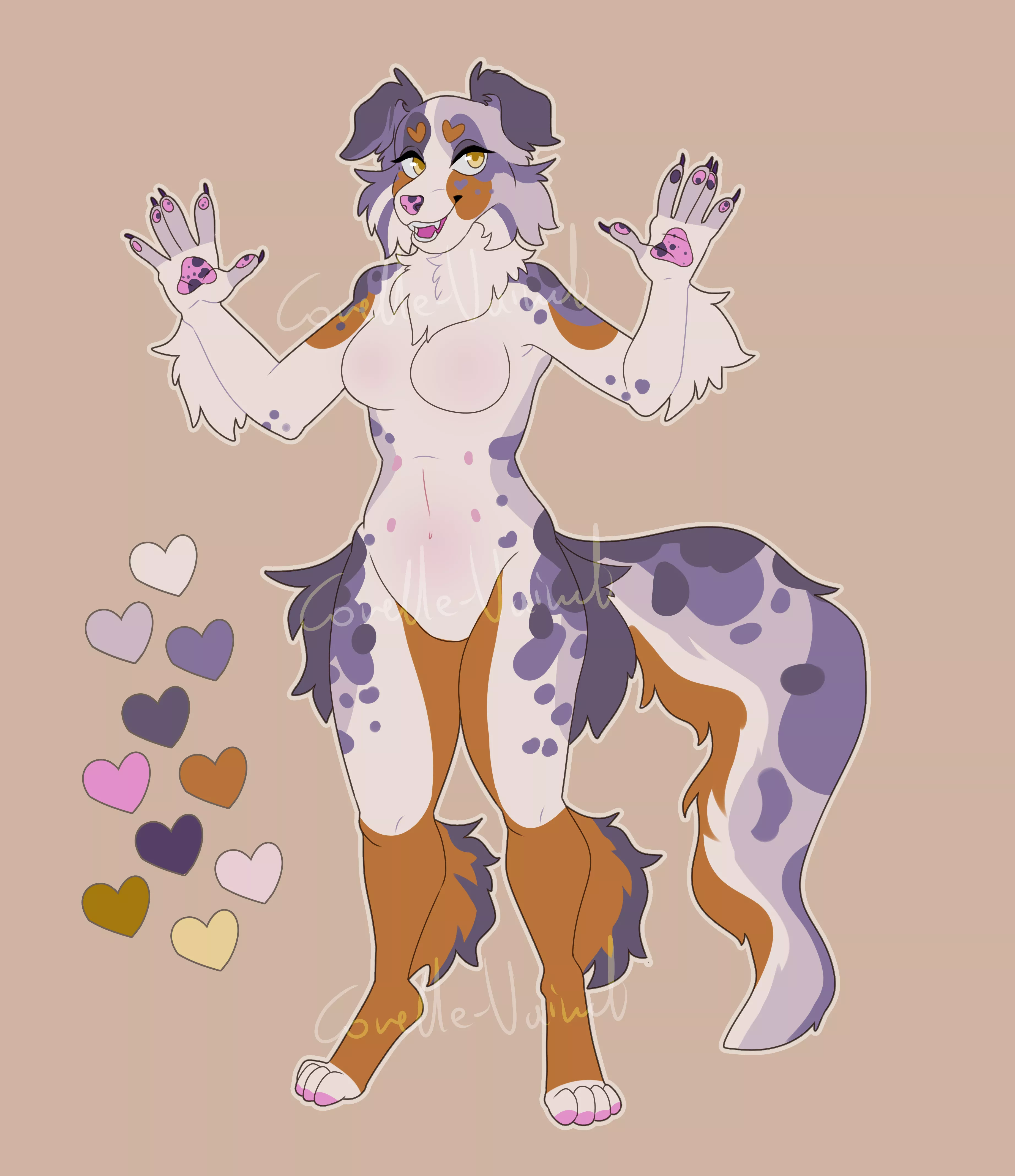 Australian Shepherd adopt I made, what do you guys think ?