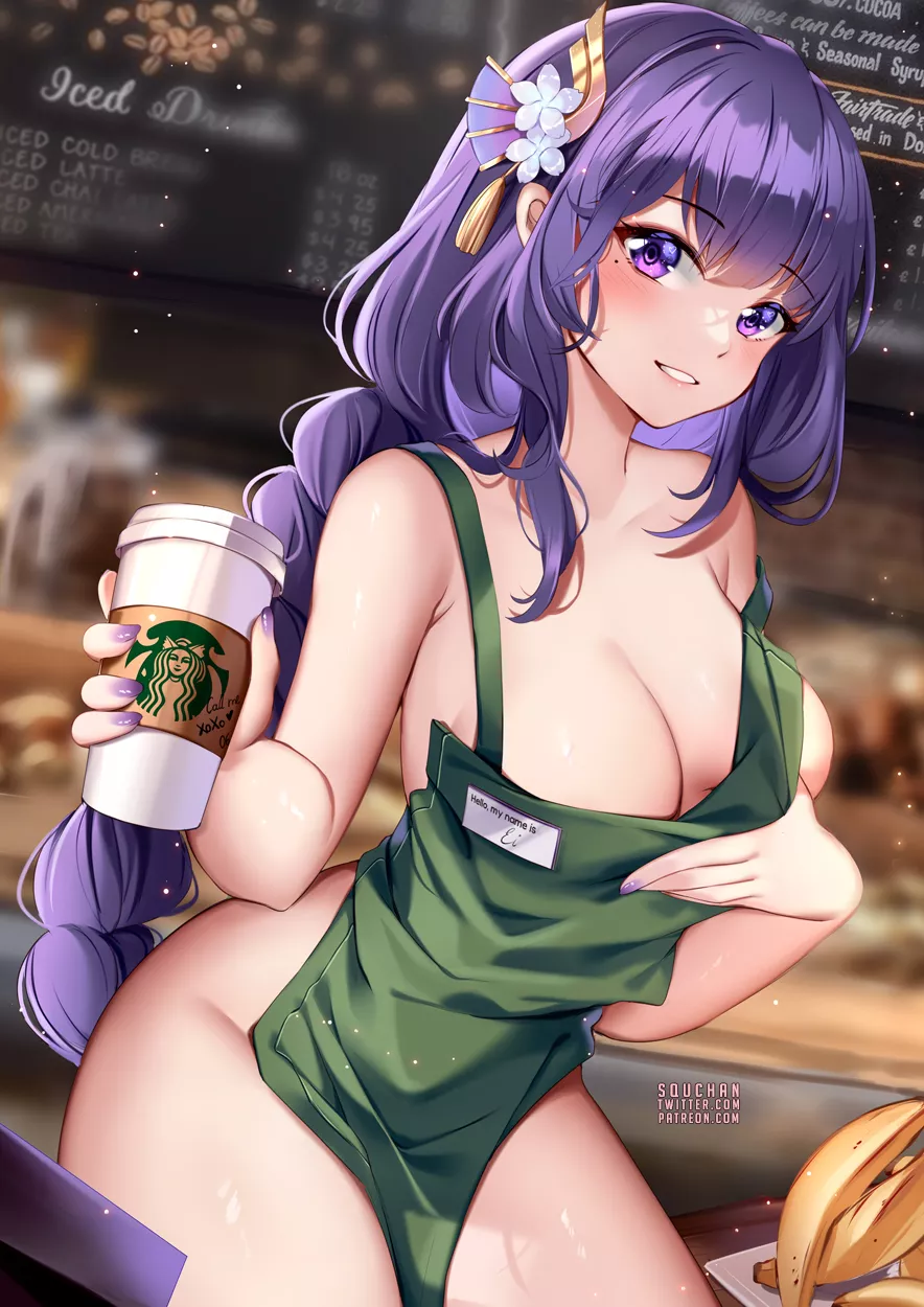 Barista Raiden [Genshin Impact]