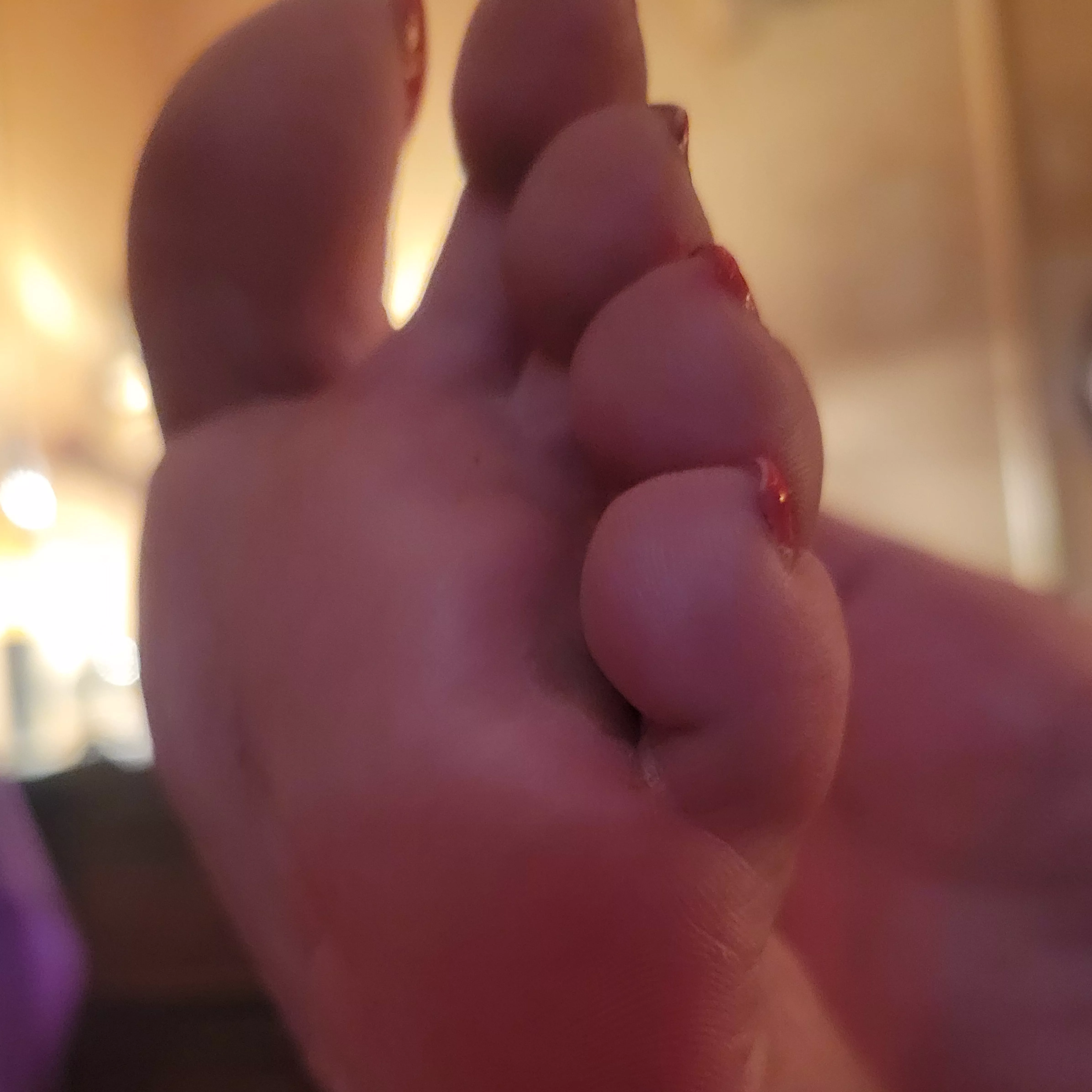 clean between my toes with your tongue!