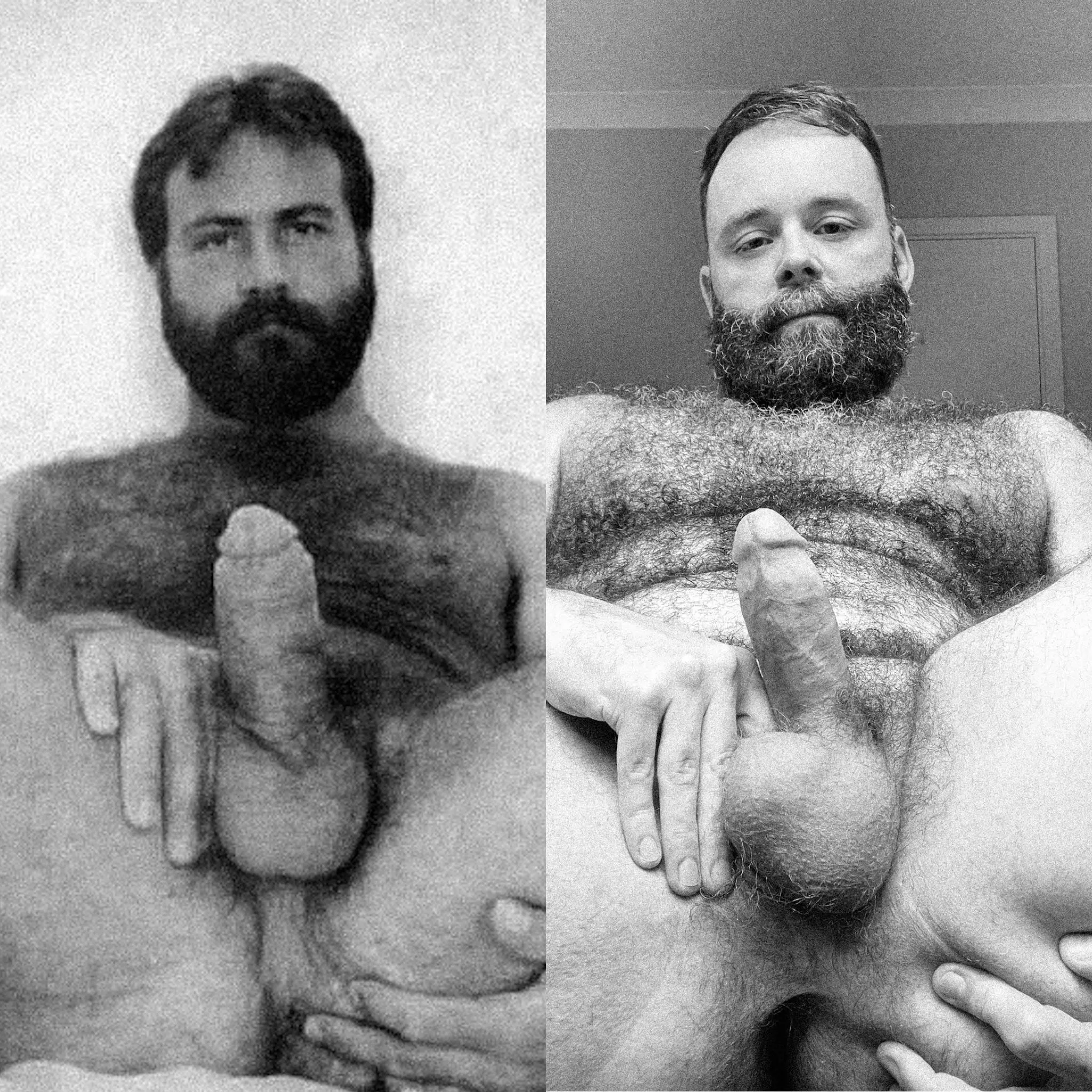 Made an homage to my favorite porn actor from the 90s. Jack Radcliffe on the left, me on the right.