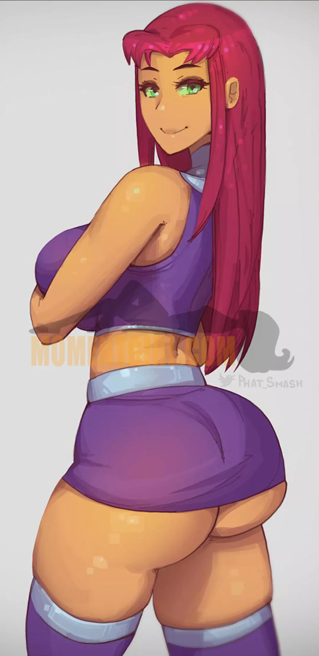 a busty Starfire just for you (Phat_Smash)