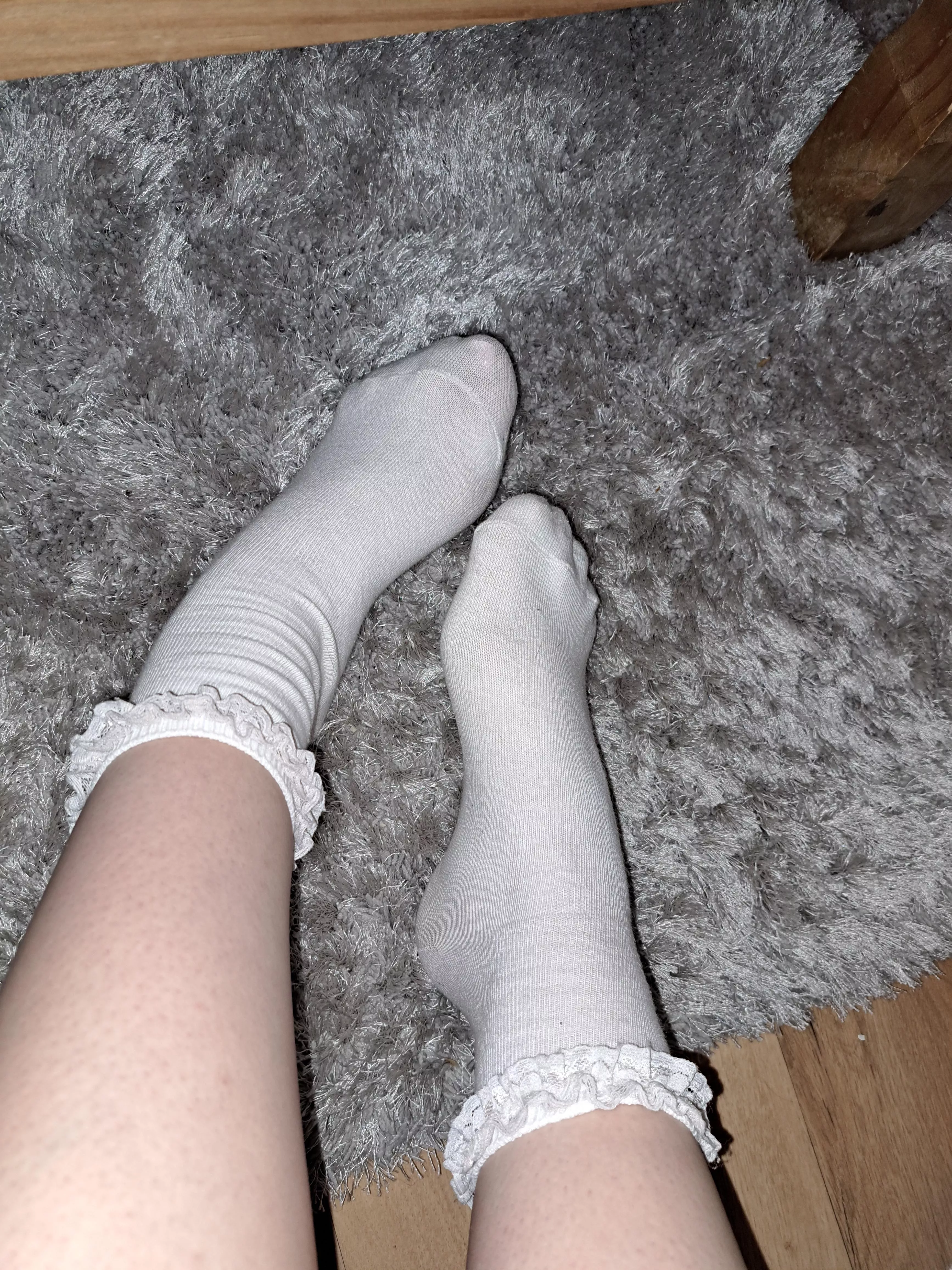 Any fans of frilly socks? ;) [female]