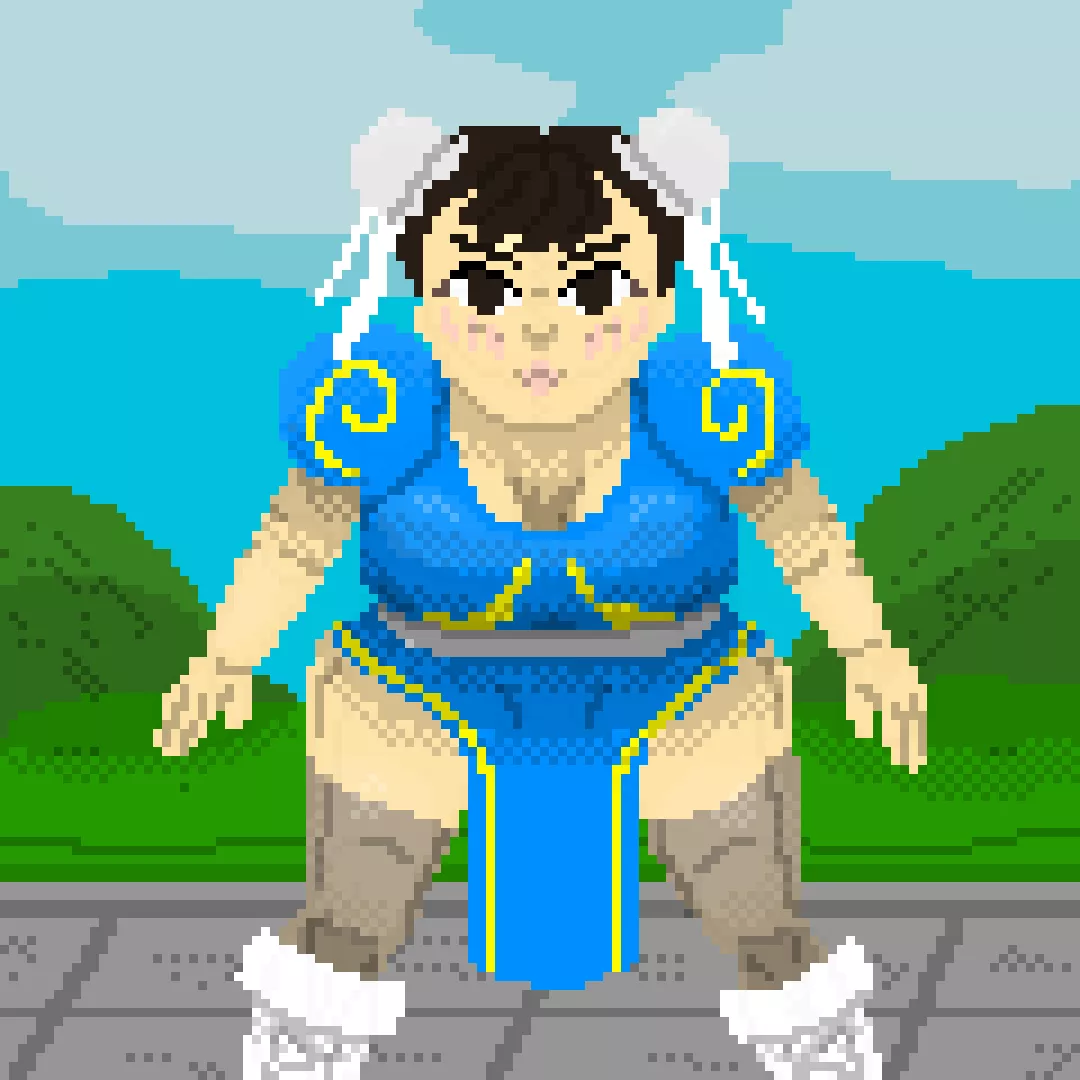 Chun-li's ready to pounce.