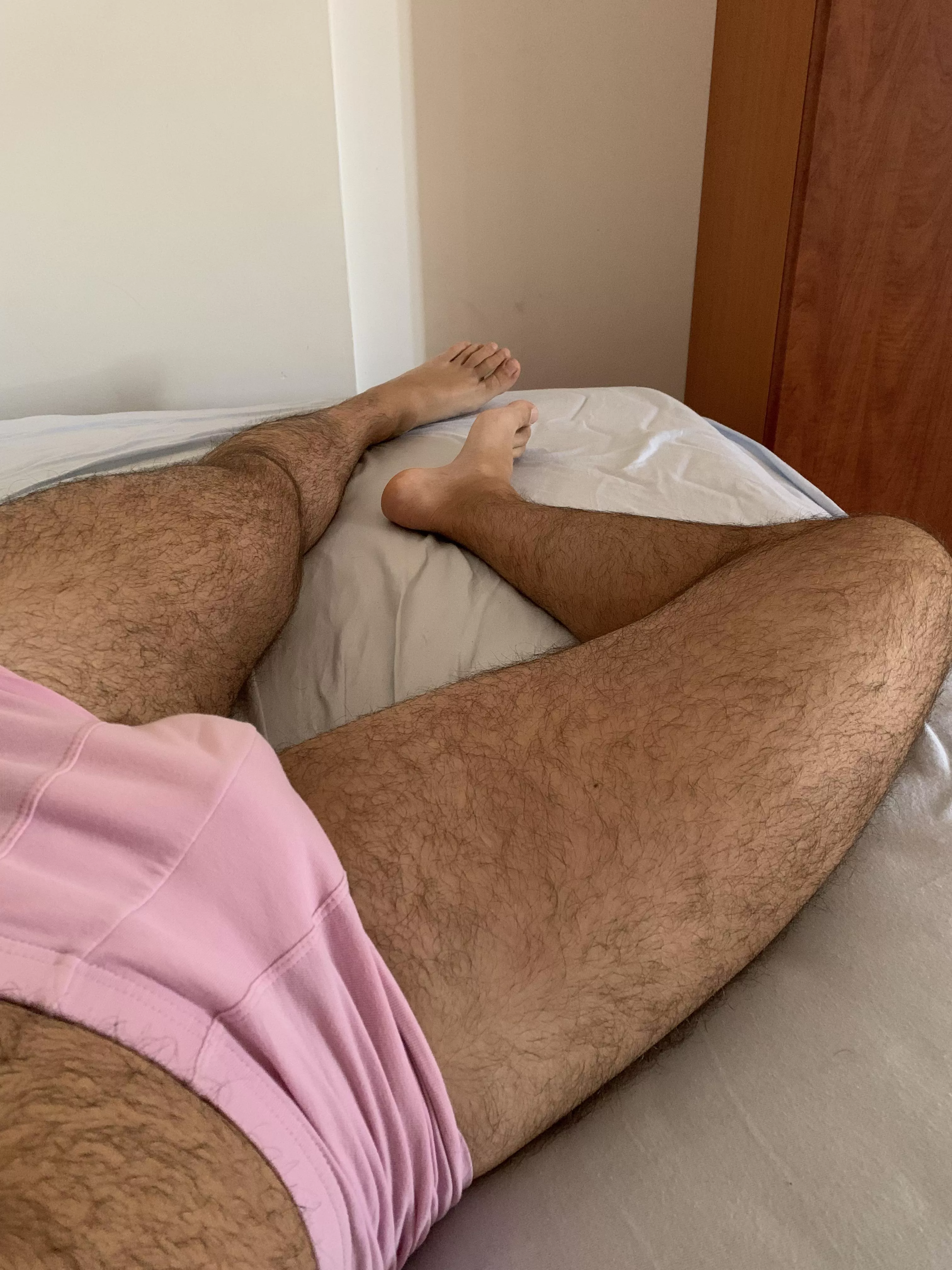 Do you like my pink trunks?