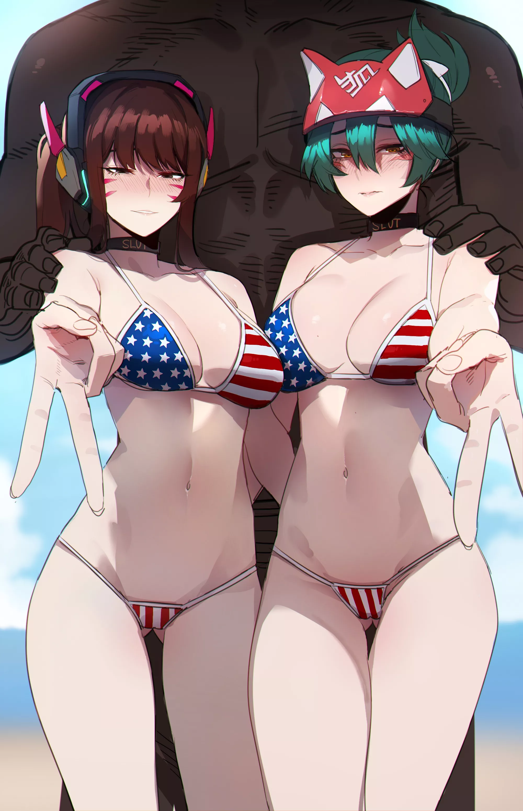 D.va And Kiriko Visit America (Ratatatat74) [Overwatch]