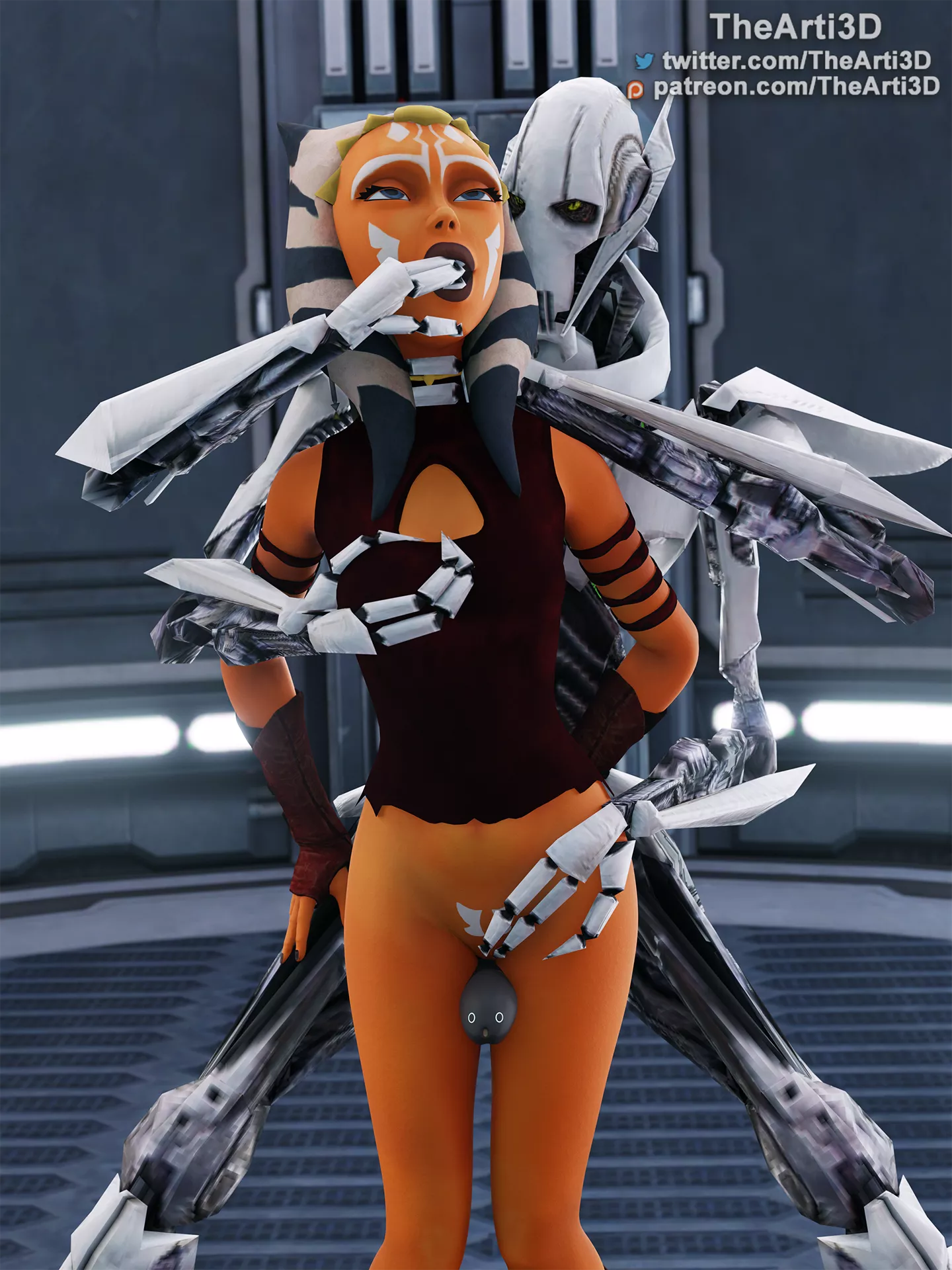 Grievous fondles Ahsoka (TheArti3D)