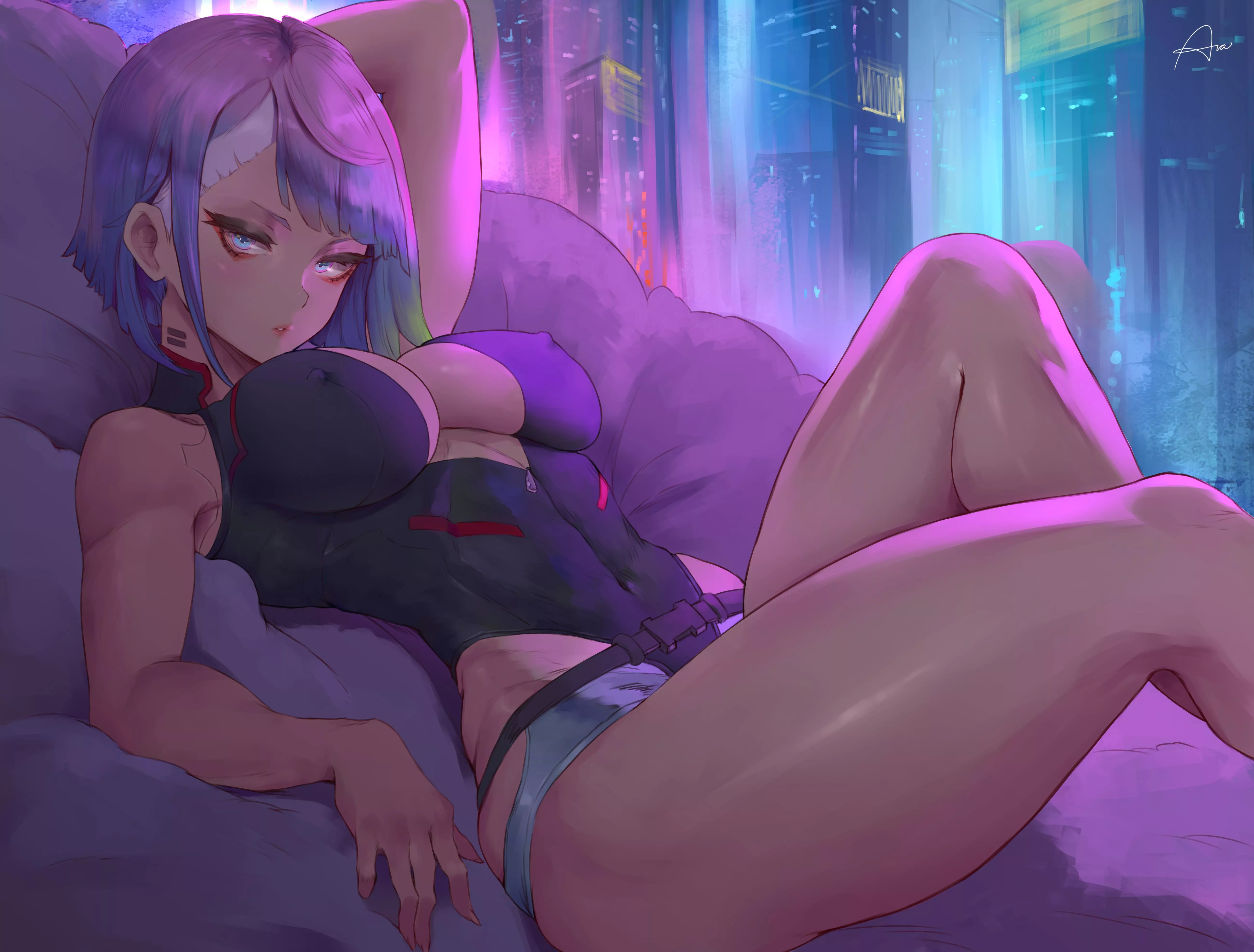 In Bed With Lucy (Araneesama ) [Cyberpunk Edgerunners]