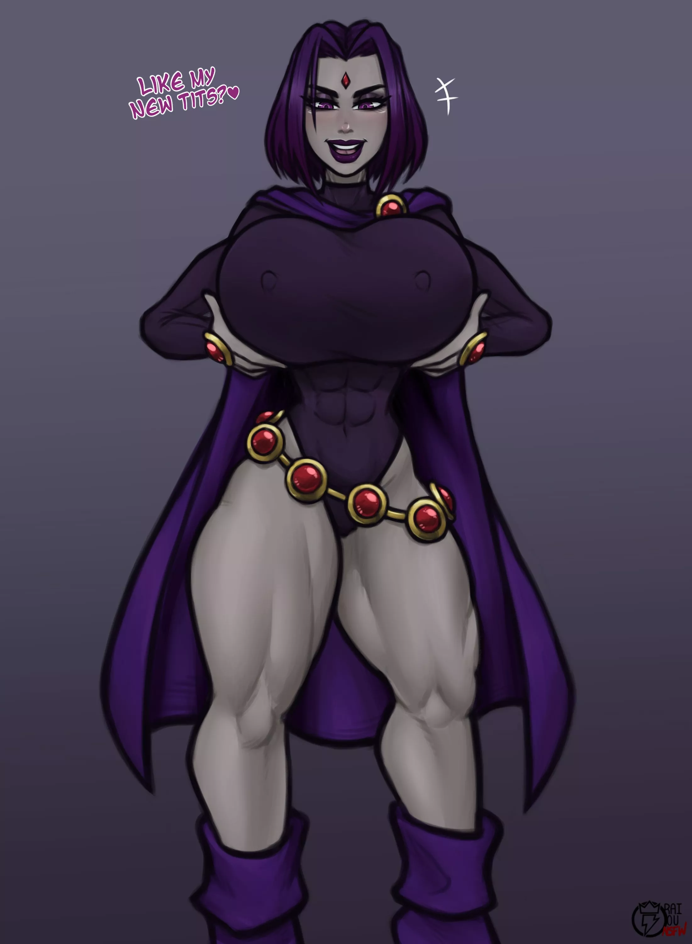 Raven Rocking New Tits (Raiounsfw ) [DC]