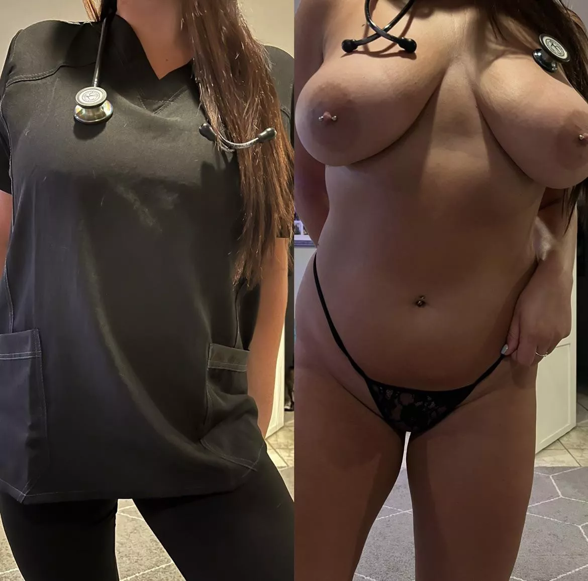 Scrubs on and scrubs off [img]