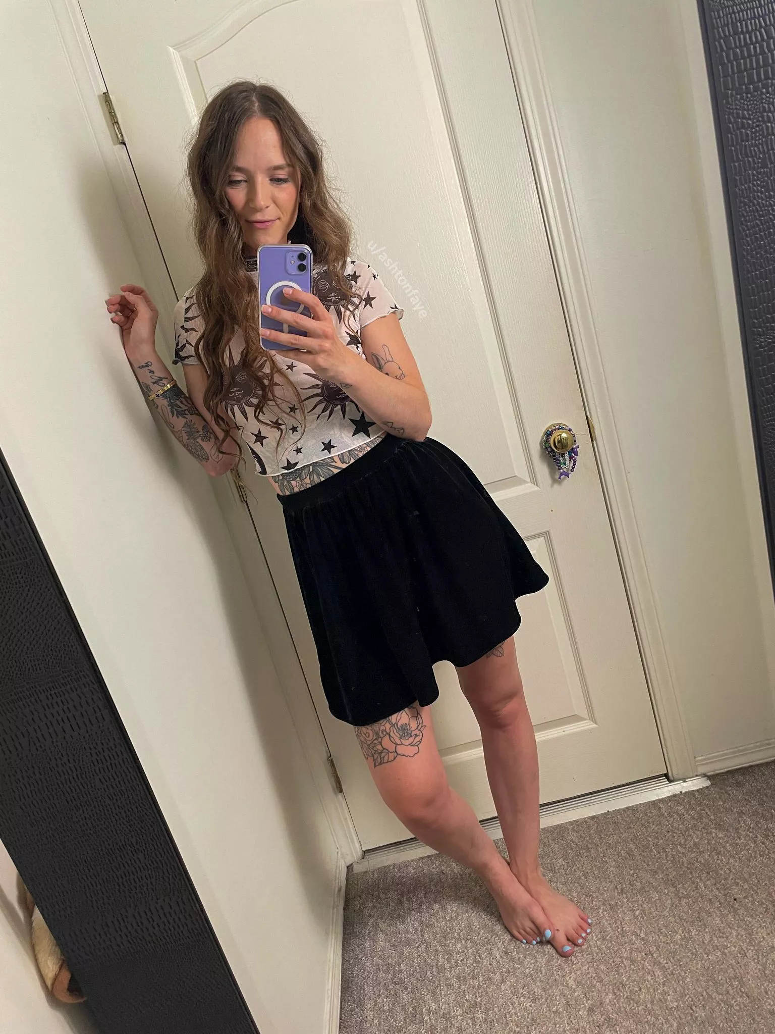 Skirts look best with tattoos [F]