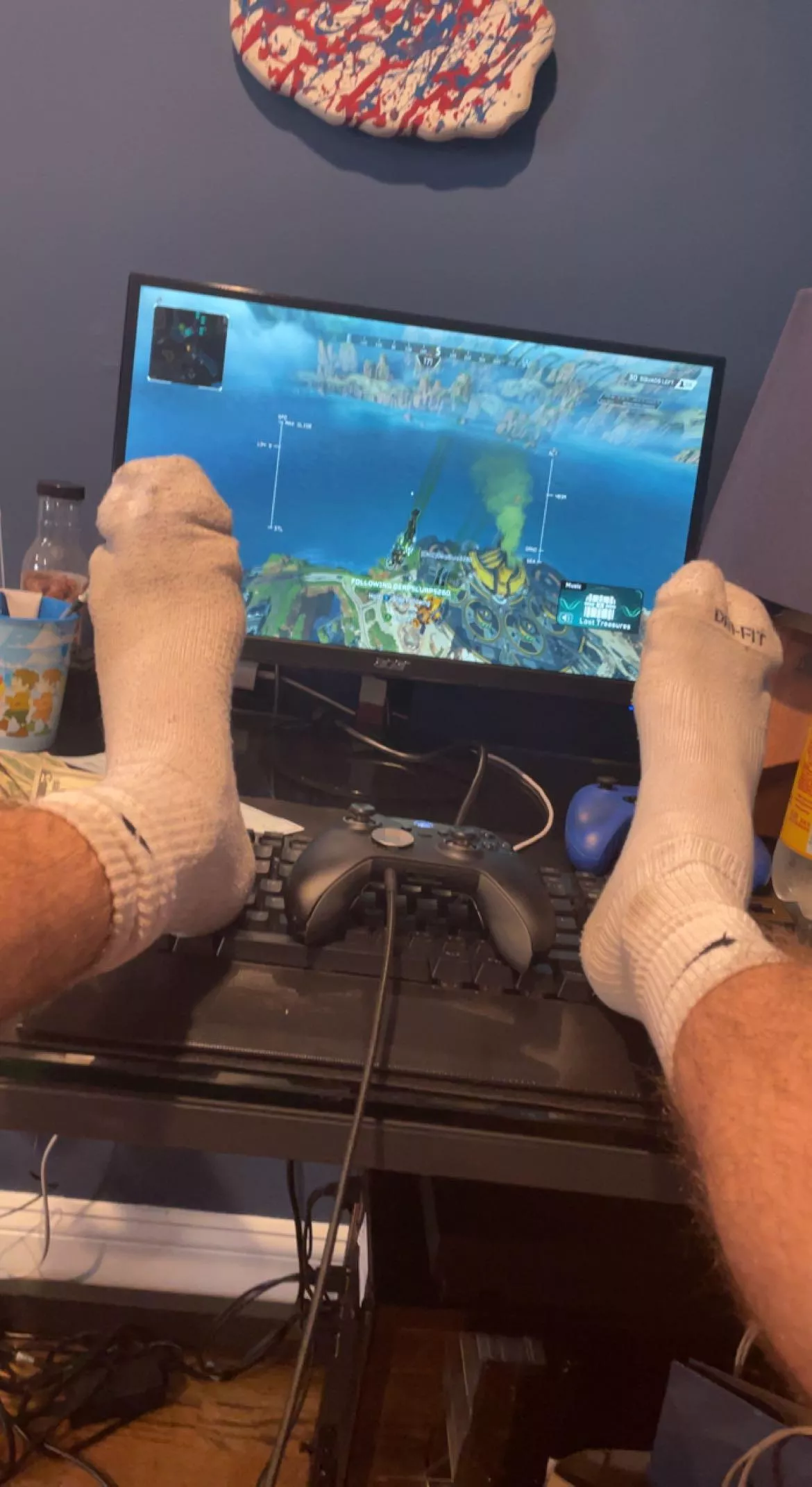 Sniff my feet while I game?