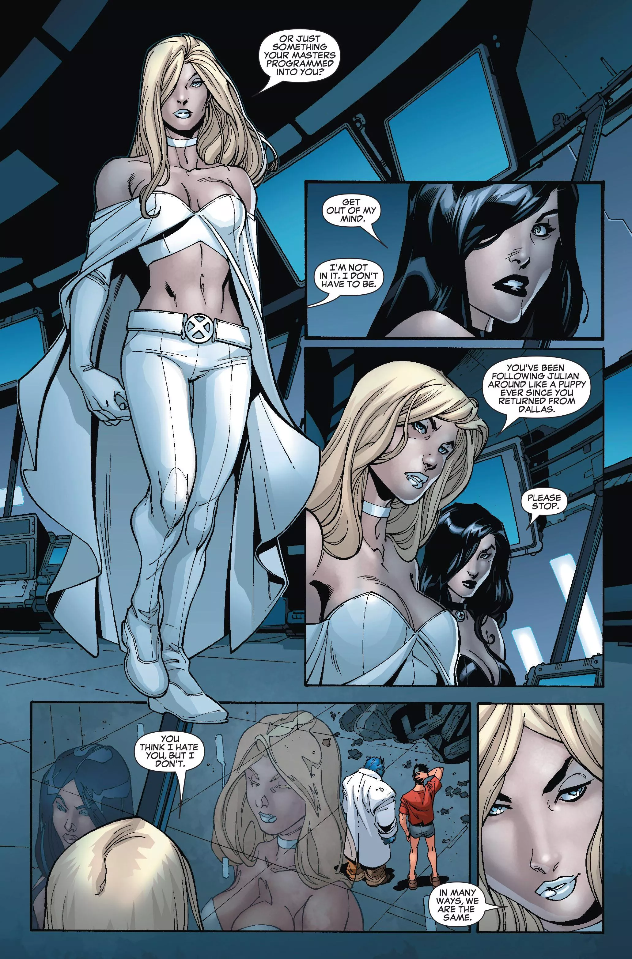 X-23 couldnâ€™t resist Emma Frostâ€™s vexing hotness [New X-Men (2004) #33]