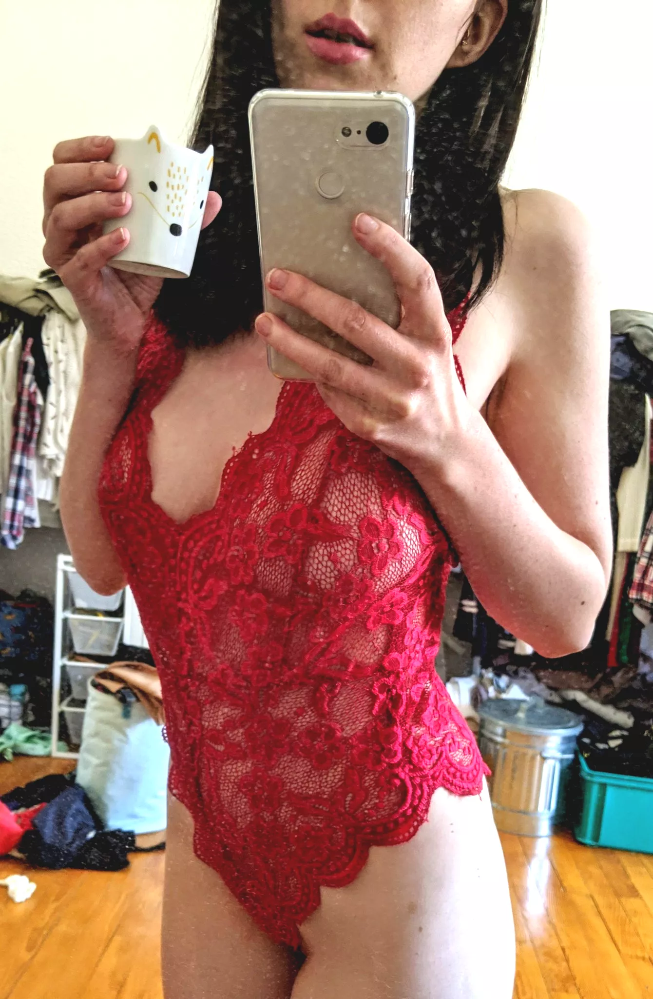 Do you like my red lingerie?