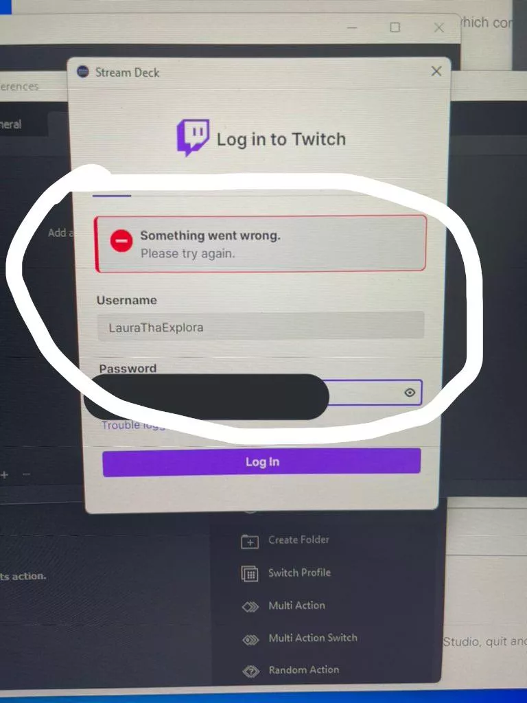 Elgato streamdeck login issue?! Anyone having this issue, Iâ€™ve tried everything and can not login.