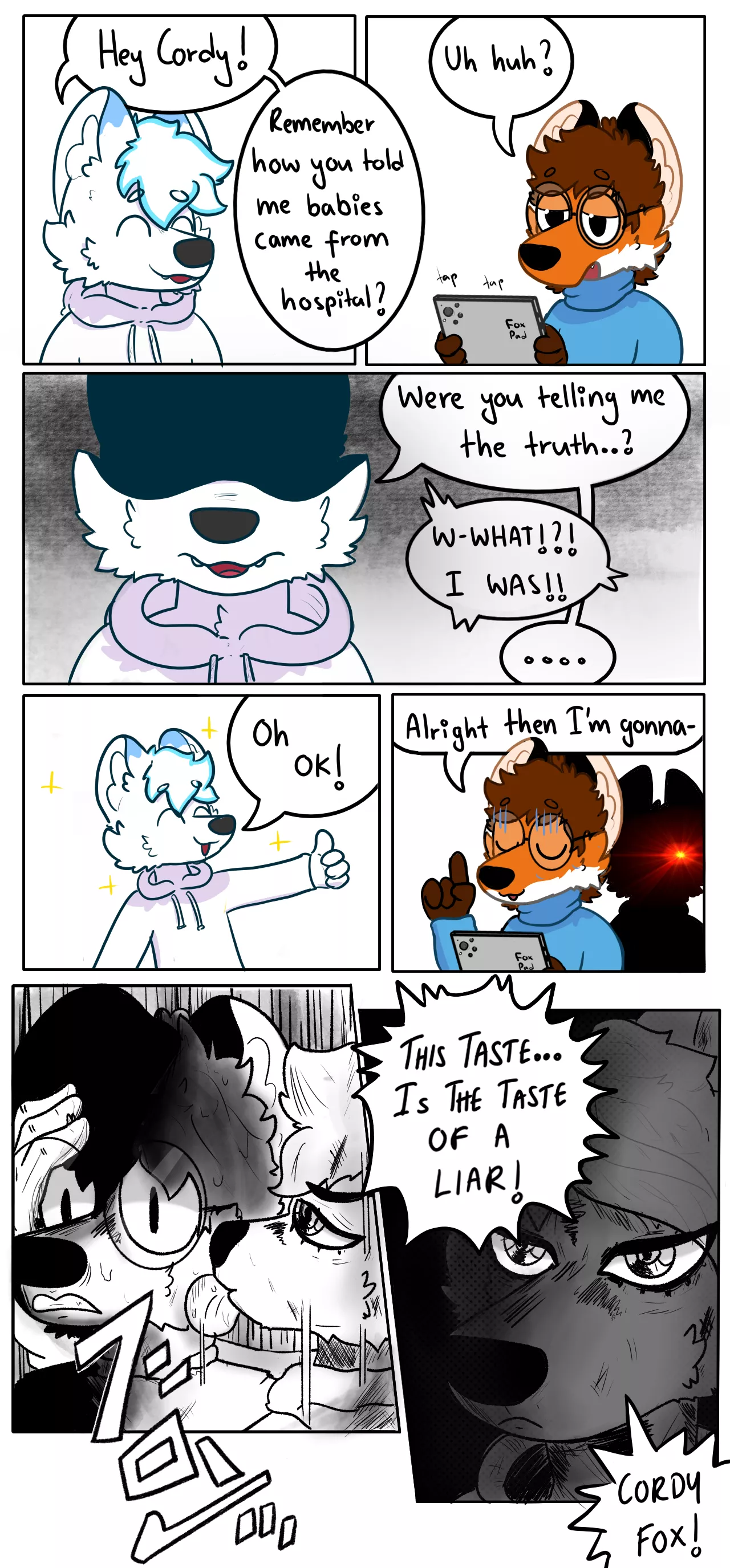 He found out y'all HELP (comic by me!)