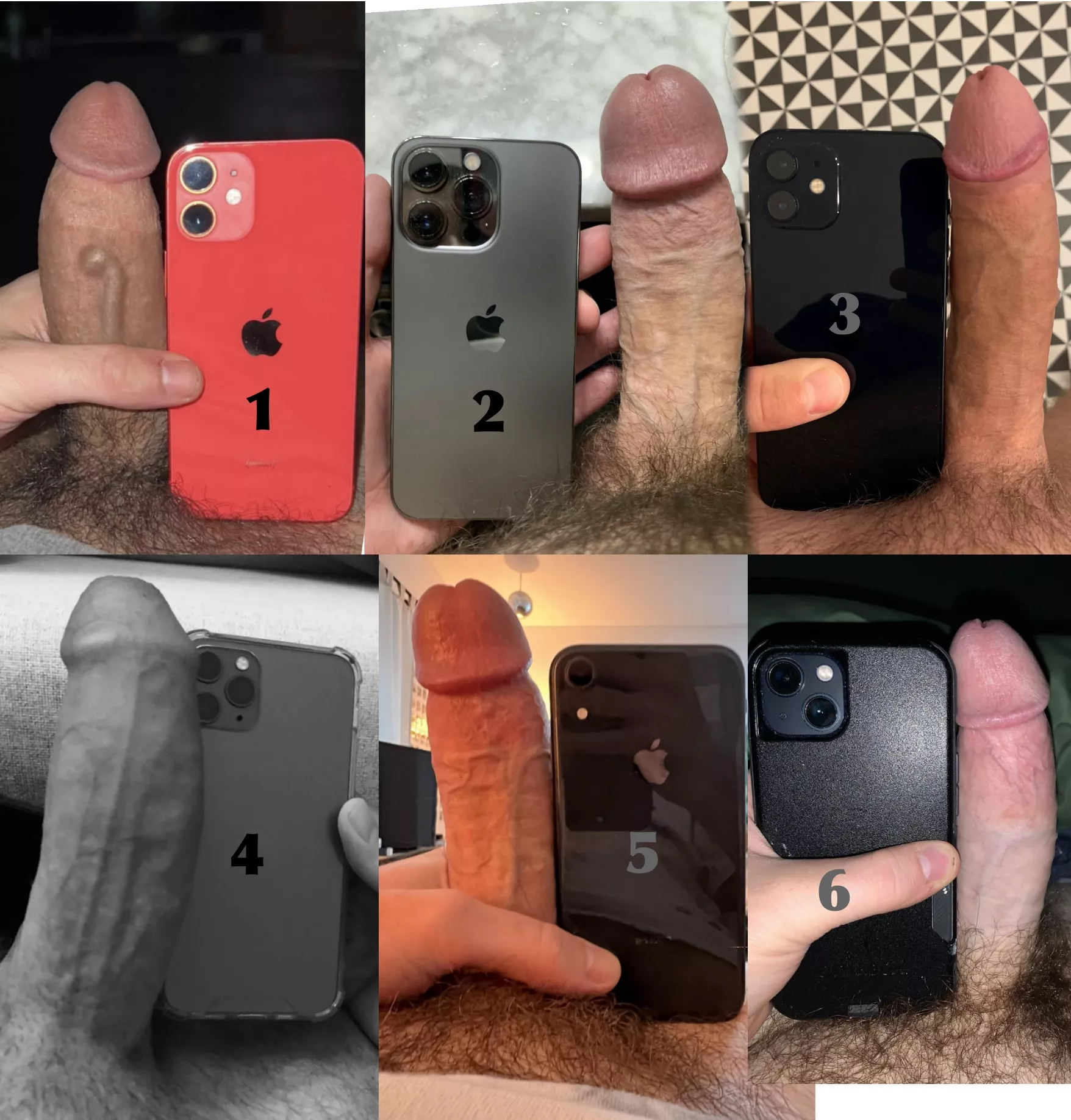 How would you rank these 'iPhones' 1-6?