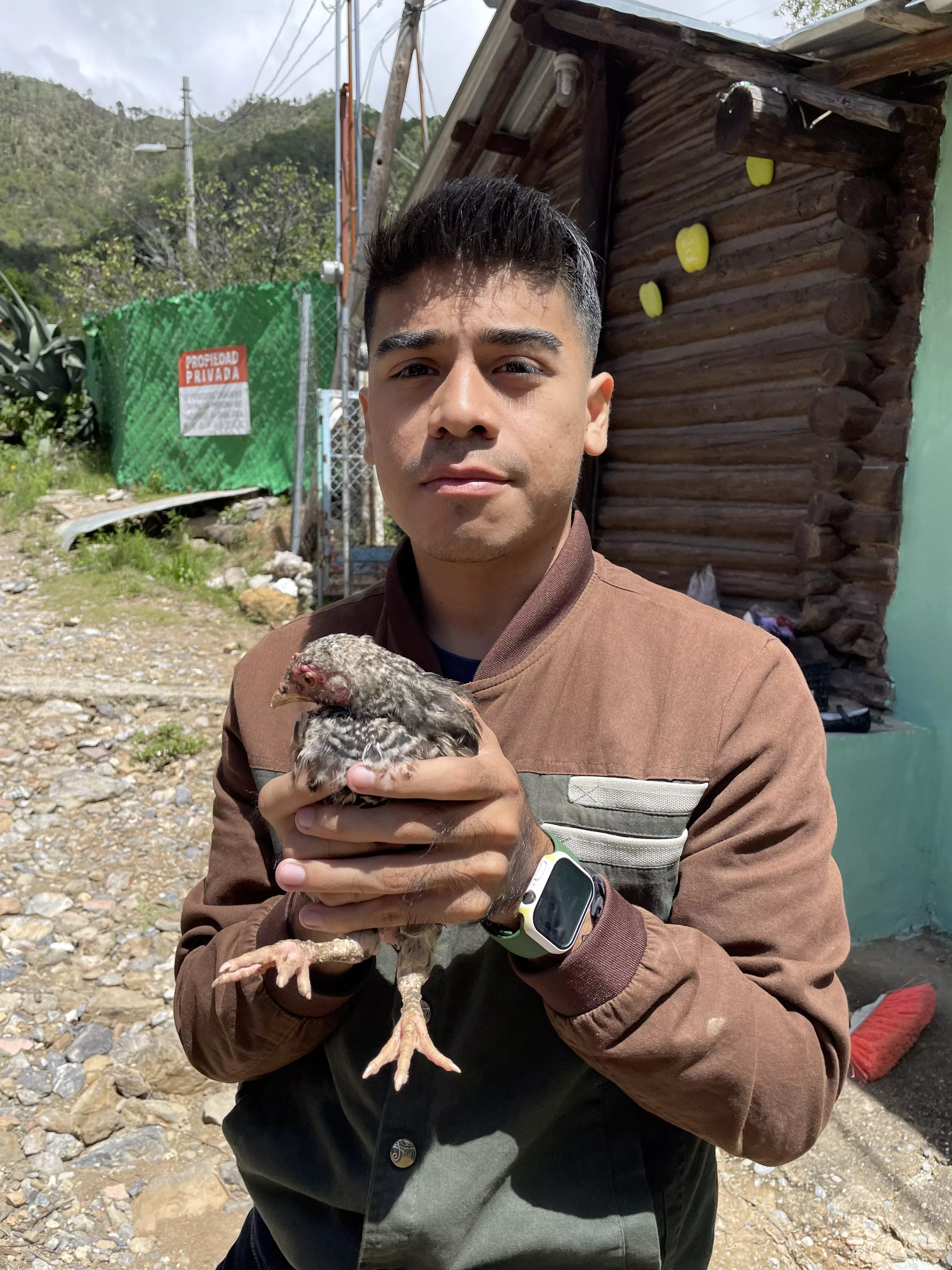 I love chickens and this weekend I got the chance to take a pic with one that didnâ€™t run so fast