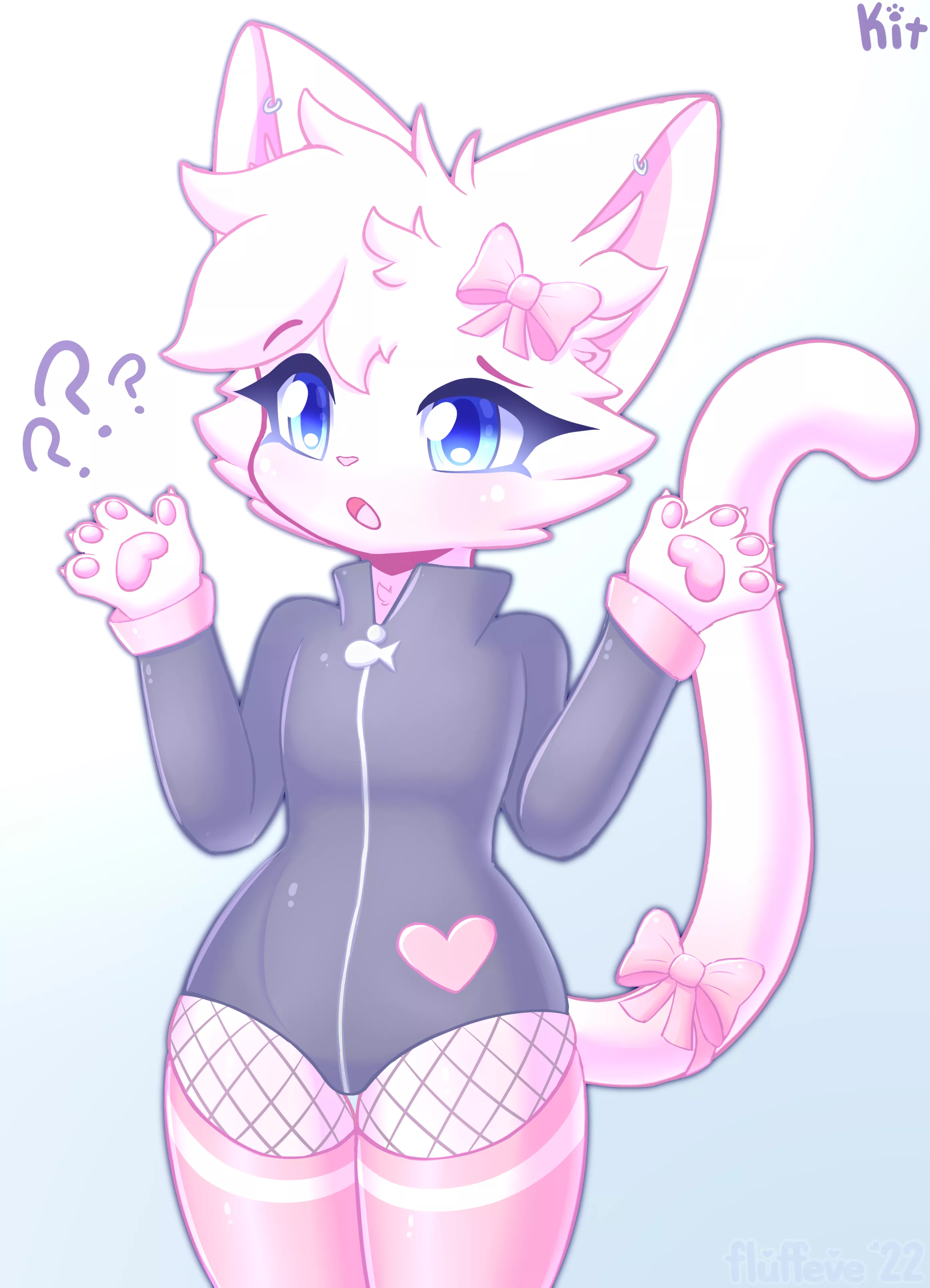 Kit 🐾 (Art by me: @fluffeve on Twitter)