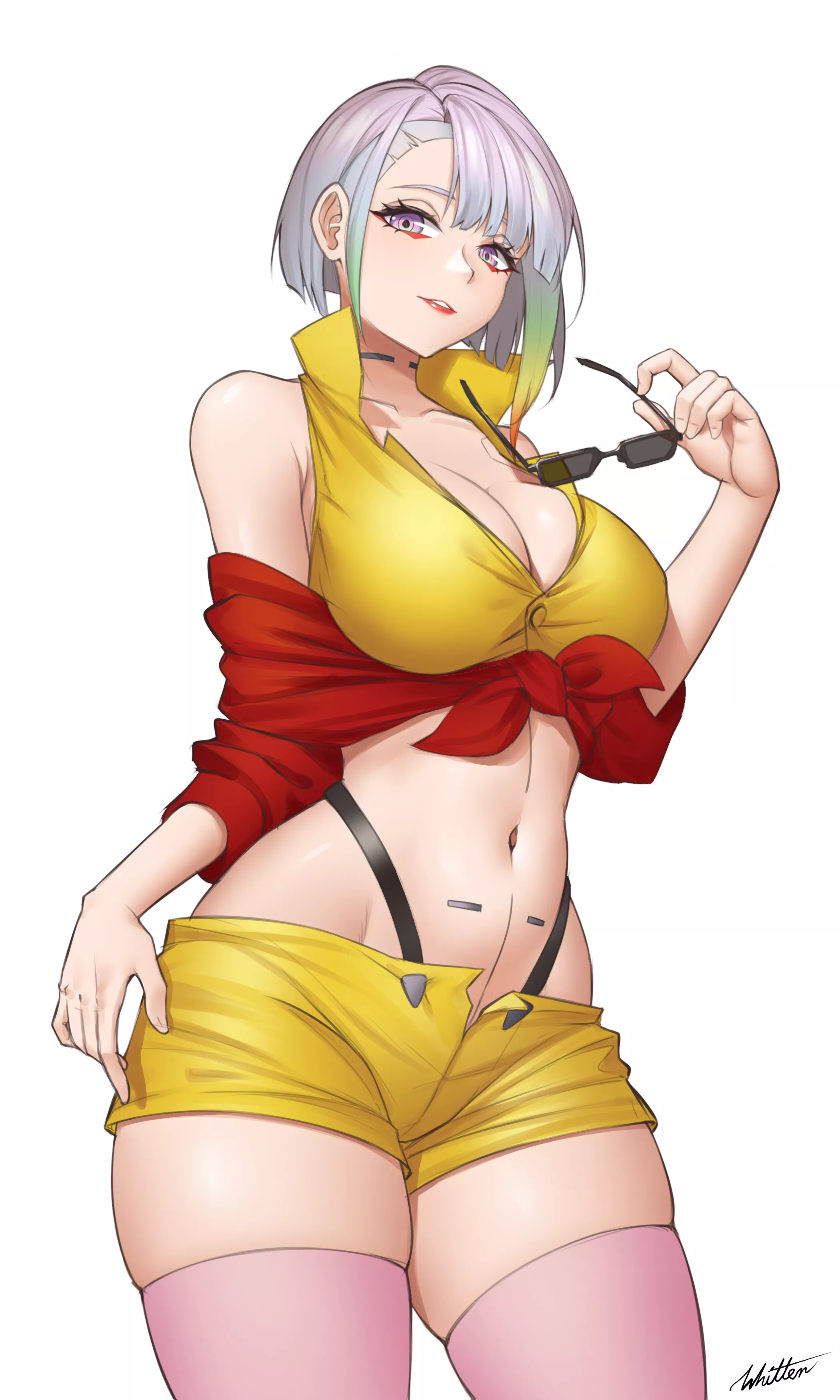 Lucy cosplaying as Faye Valentine (by Whitter)[Cyberpunk Edgerunners]