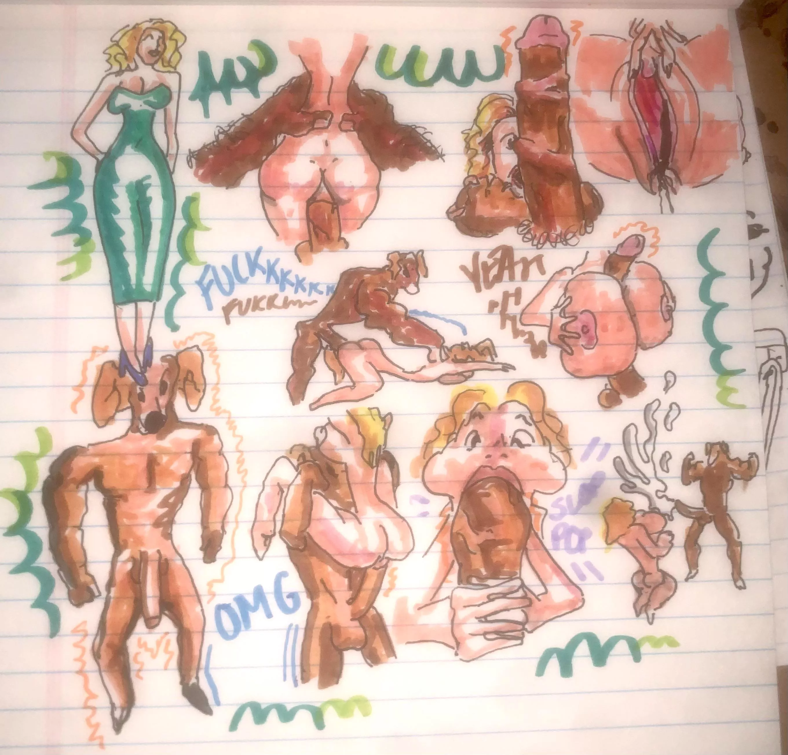 Minotaur sex Hand drawns