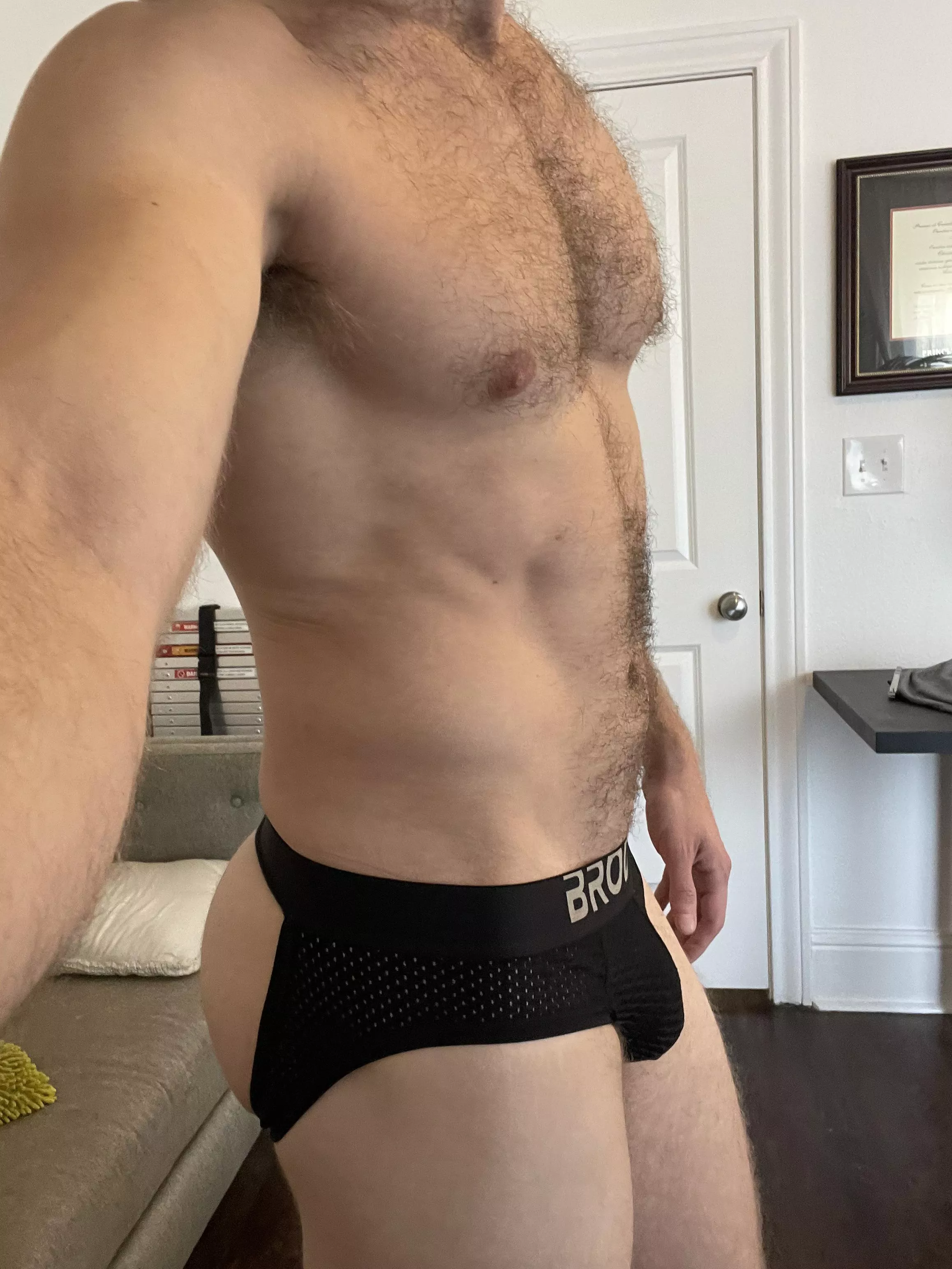 Rocking the jock, working from home