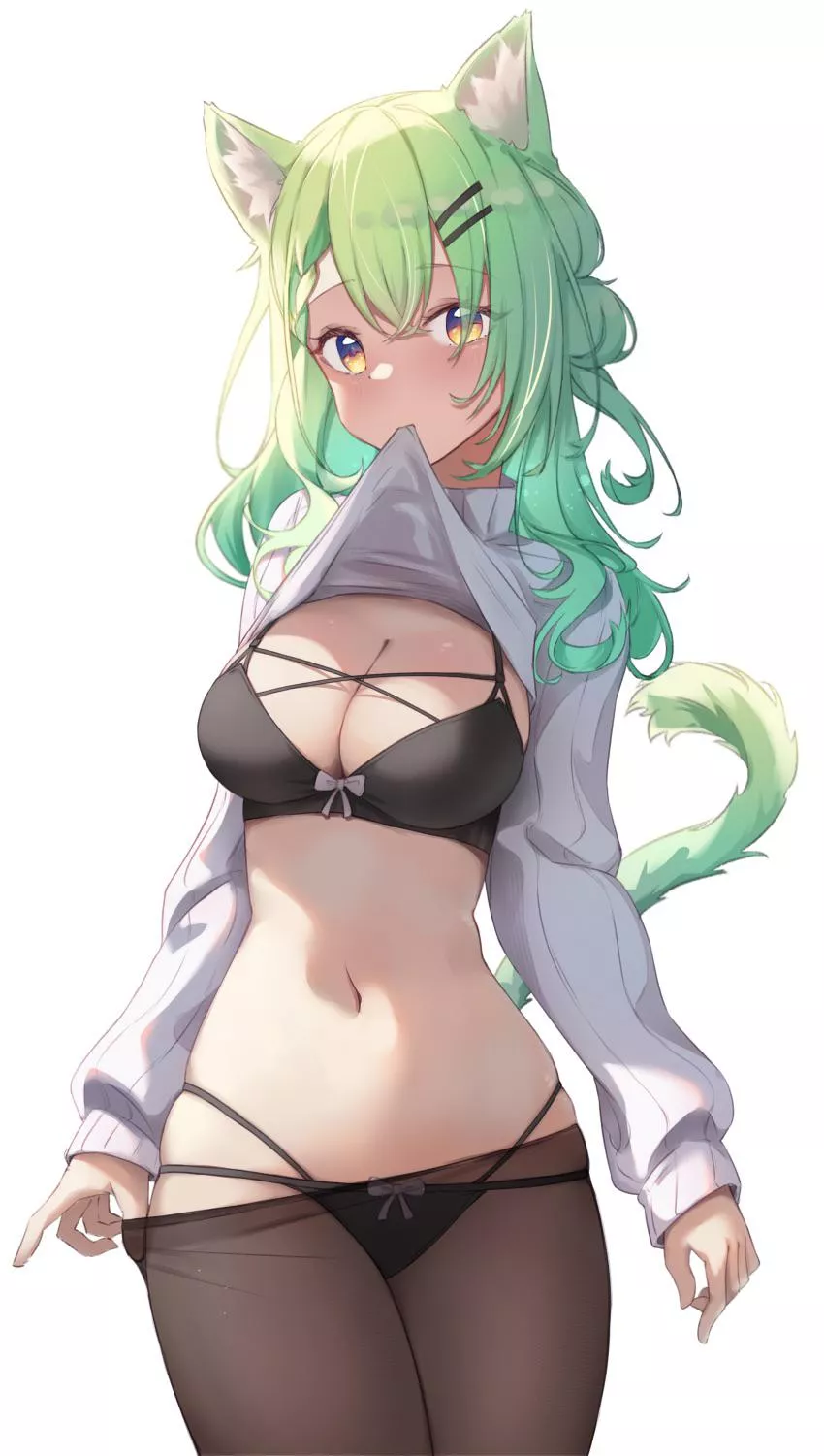 Top tier green cat (Ceres Fauna) [Hololive]