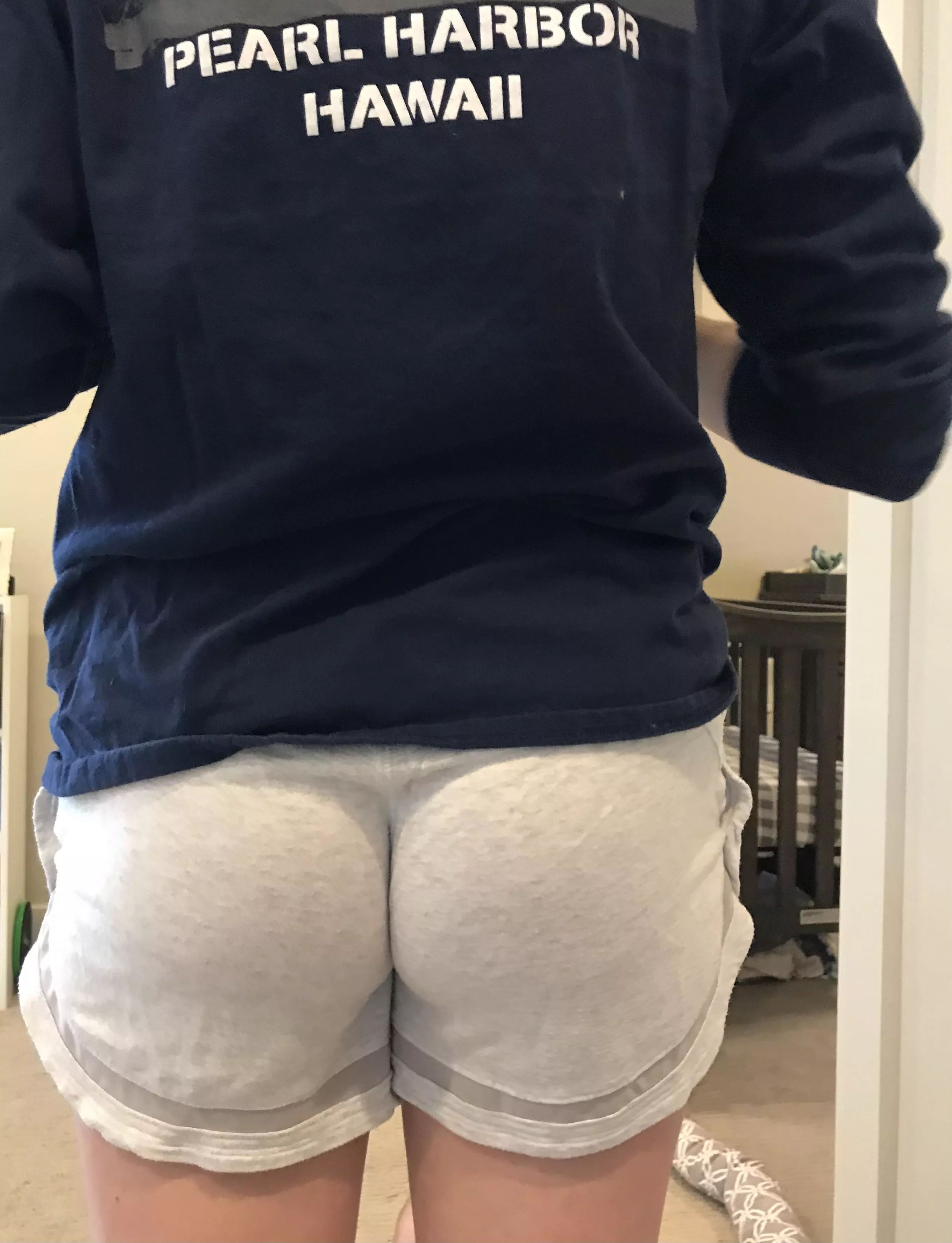 Ass just grabs my shorts!