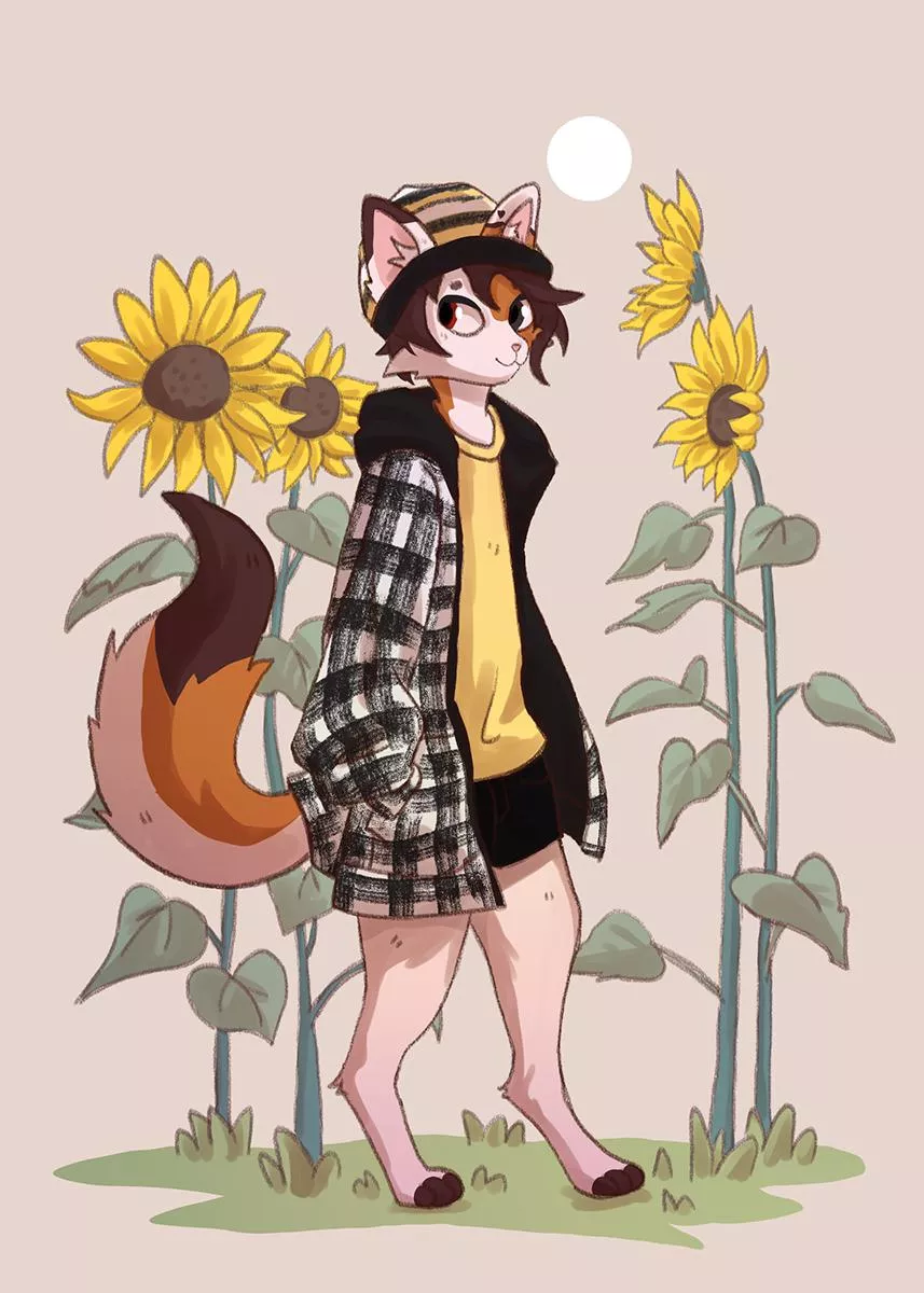 [c] Sunflowers (Art by me @SpycyShark)