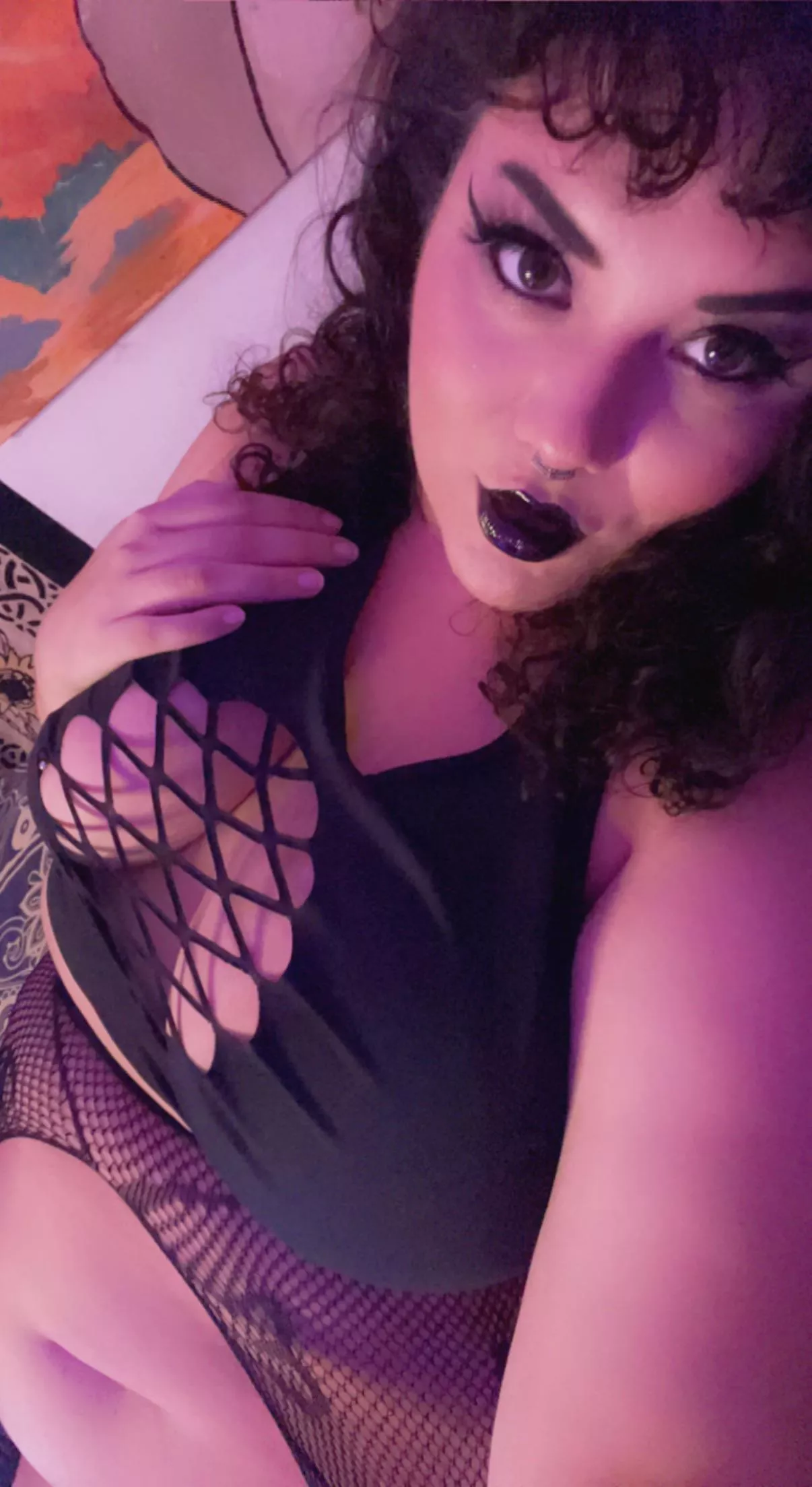 Celebrate the beginning of Fall with a BBW goth beauty