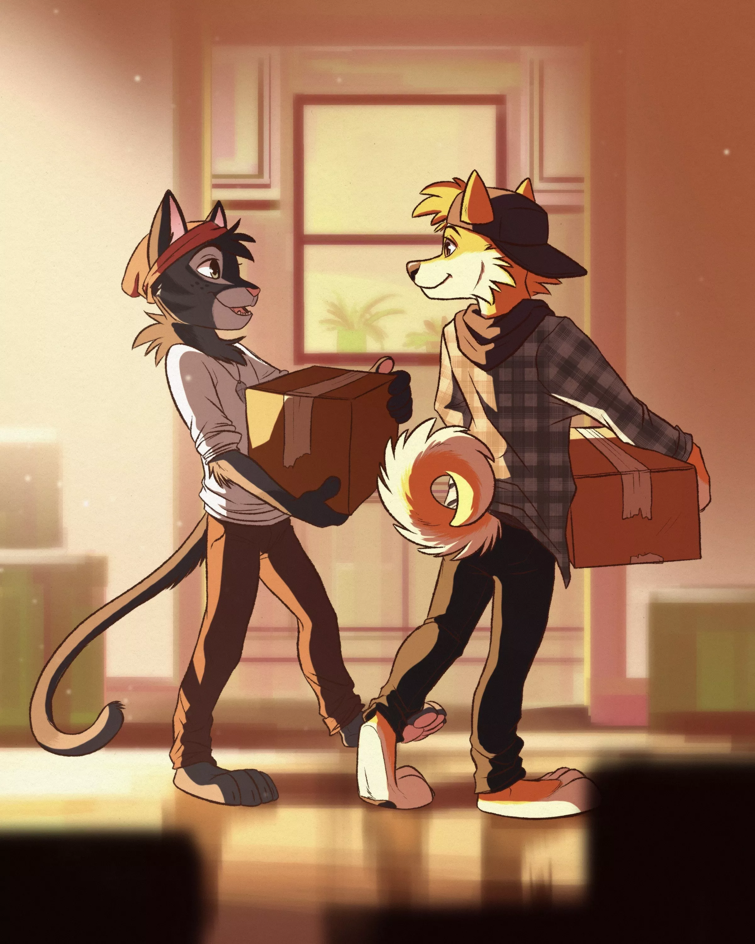 Gale and Atlas moving in (Art by @JamariDraws)