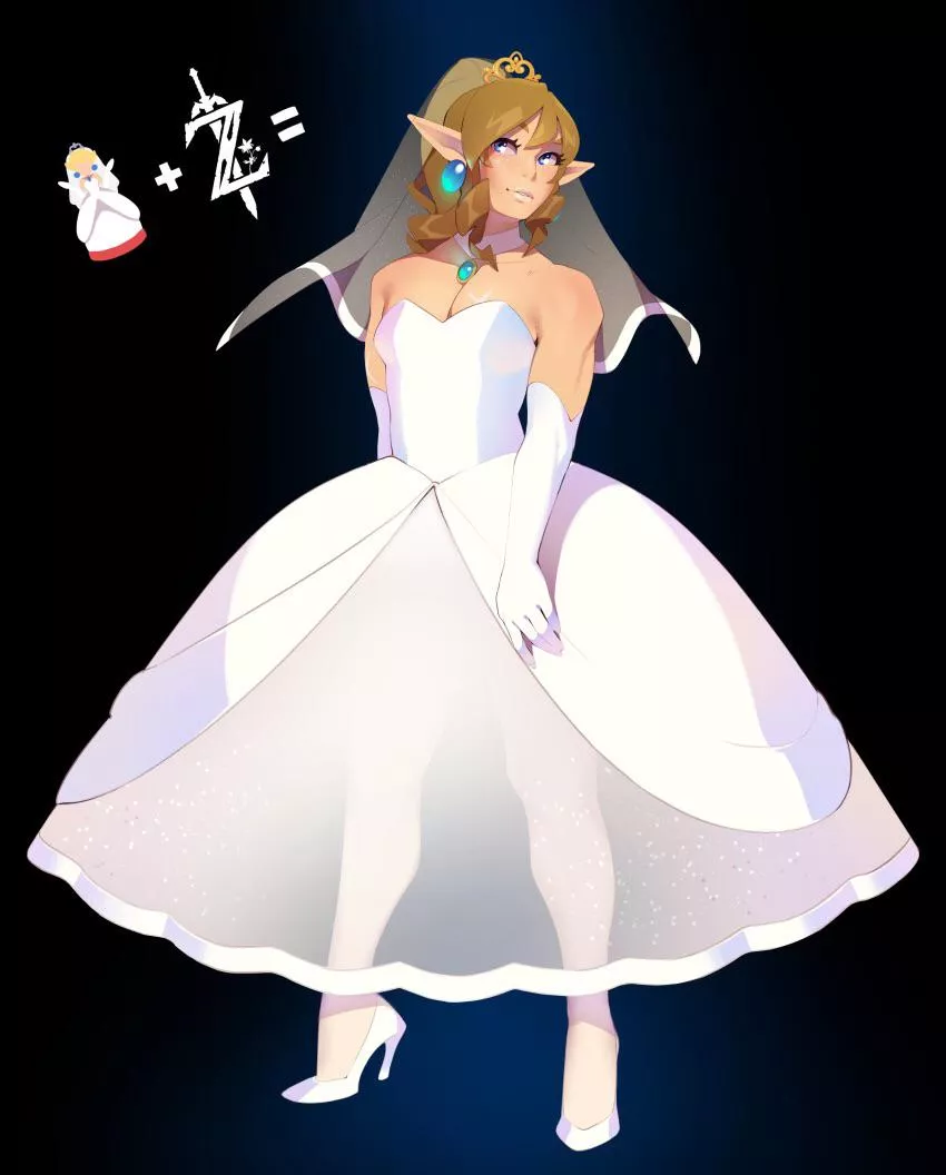 Link becoming a princess (combos-n-doodles)