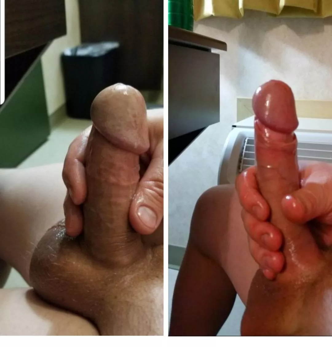 My cock before circumcision and vasectomy complications and prolonged chastity. What do you all think?