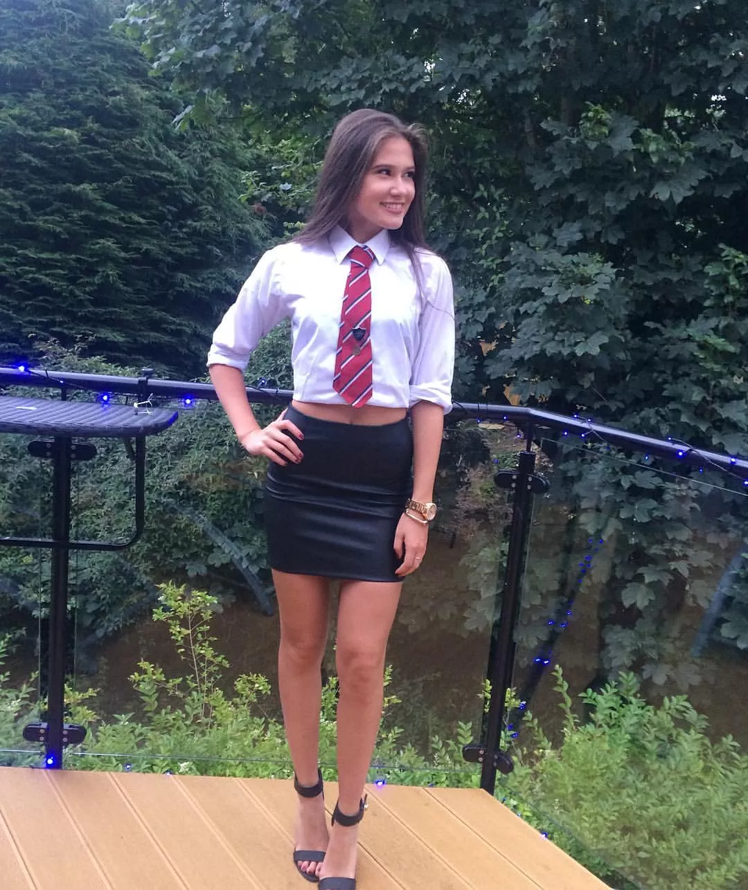 Schoolgirl PVC Skirt dressup