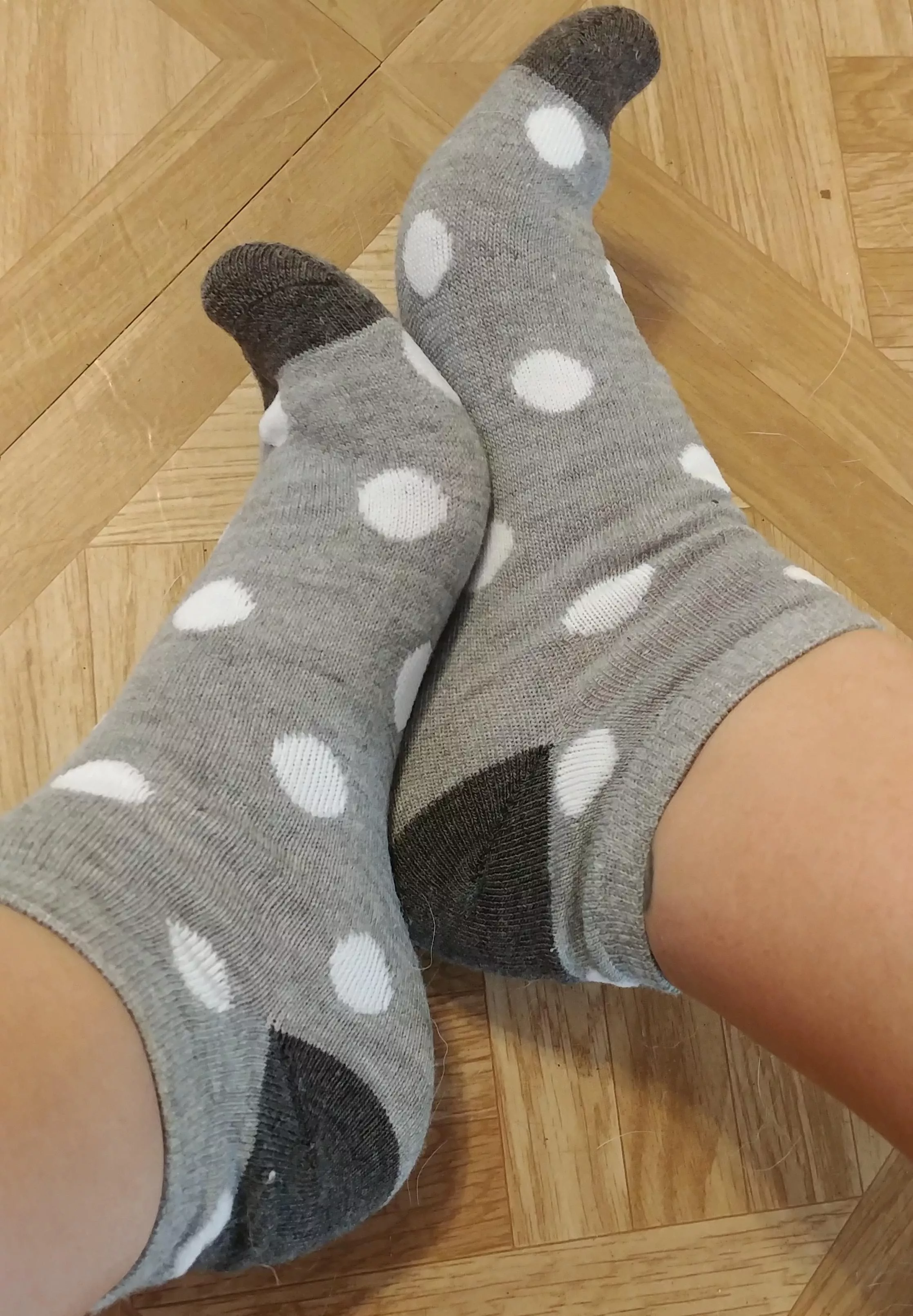 Smelly server socks worn during my busy shifts! Message me to book your wear!