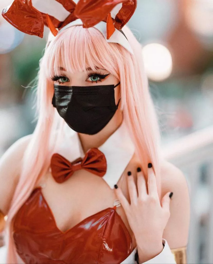 Zero two cosplay Bunny girl suit <3