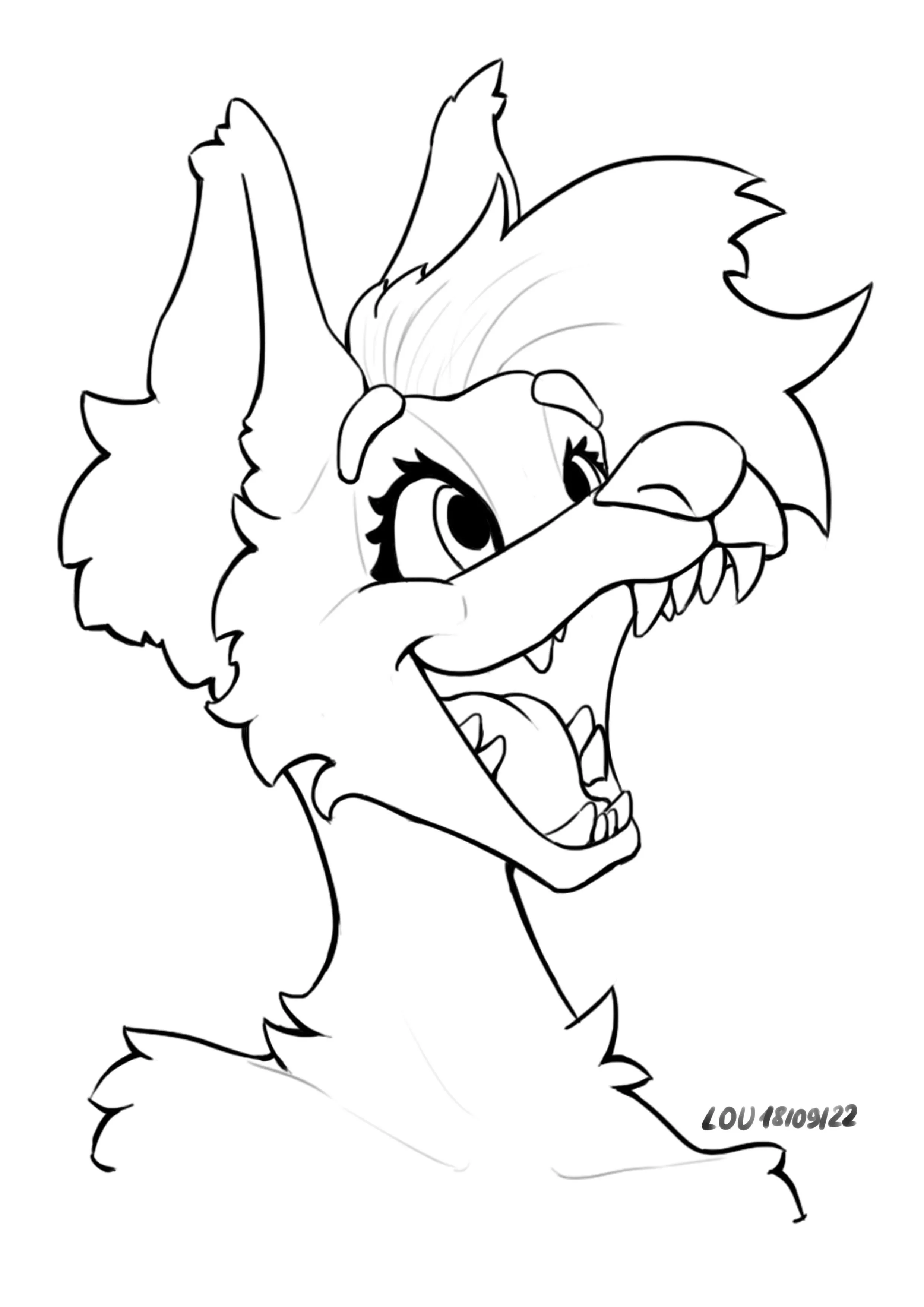 a simple line art :3 (art be me)