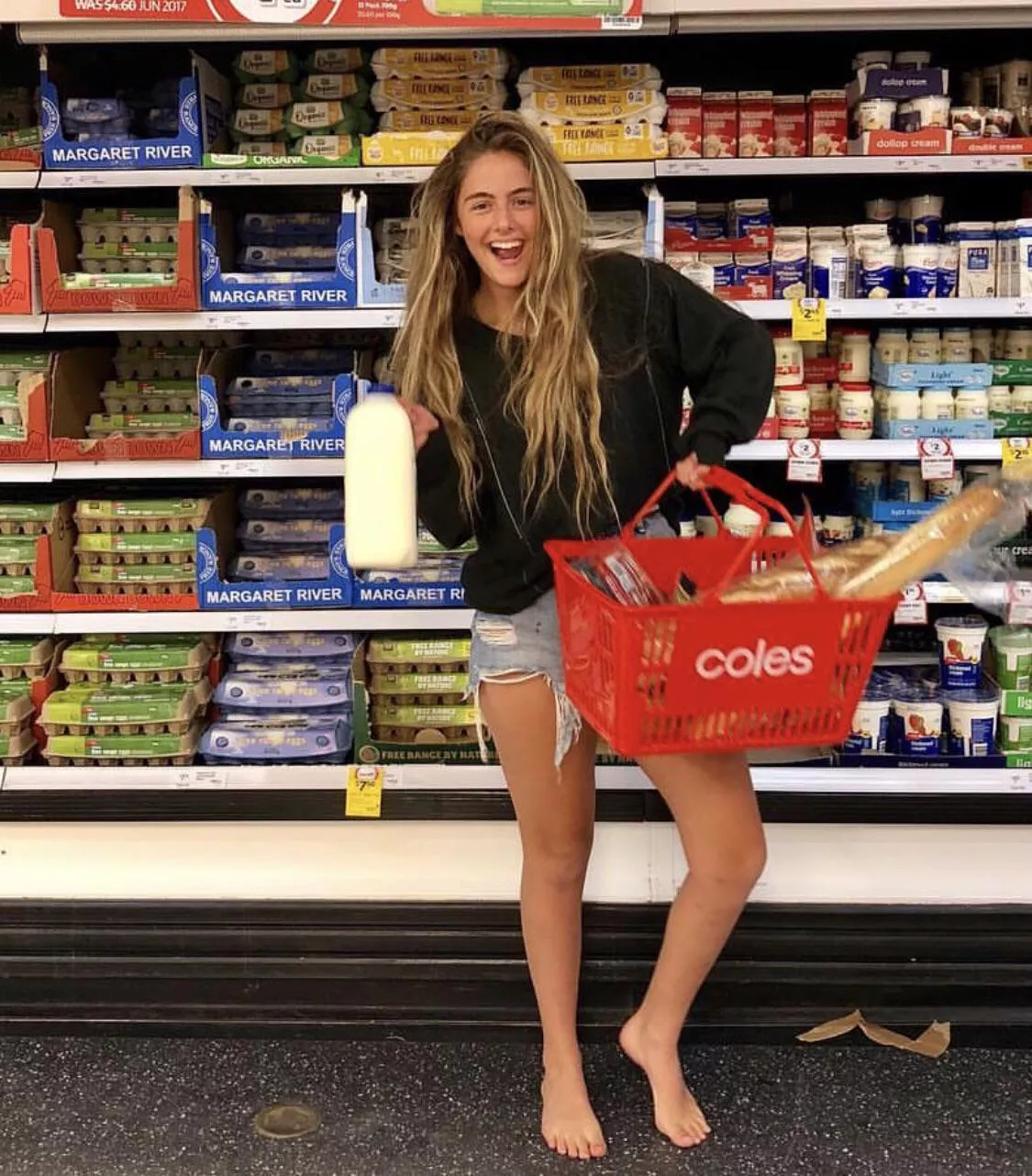 Barefoot grocery shopping 🤌🏼 irtr