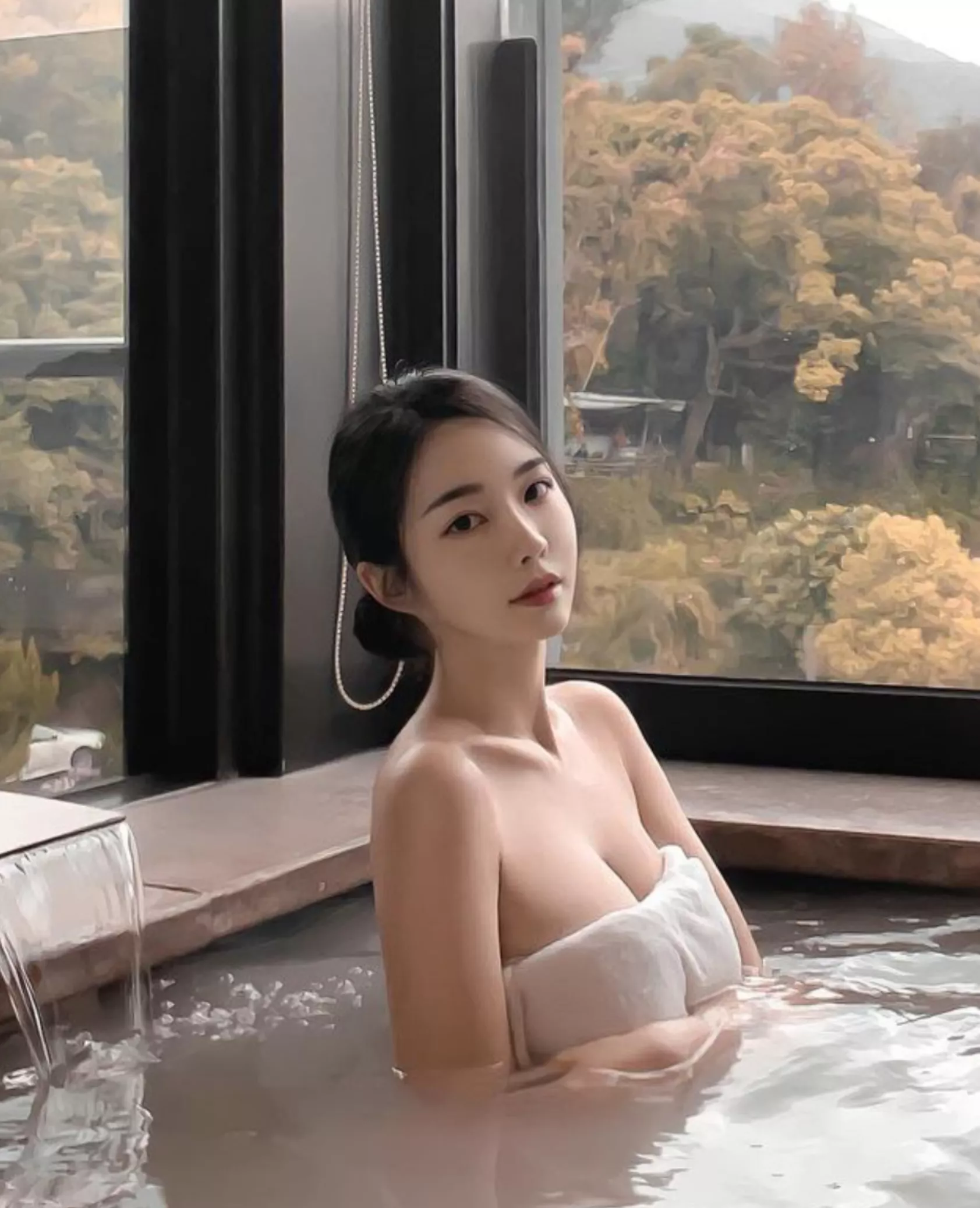 hot spring taiwanese girl