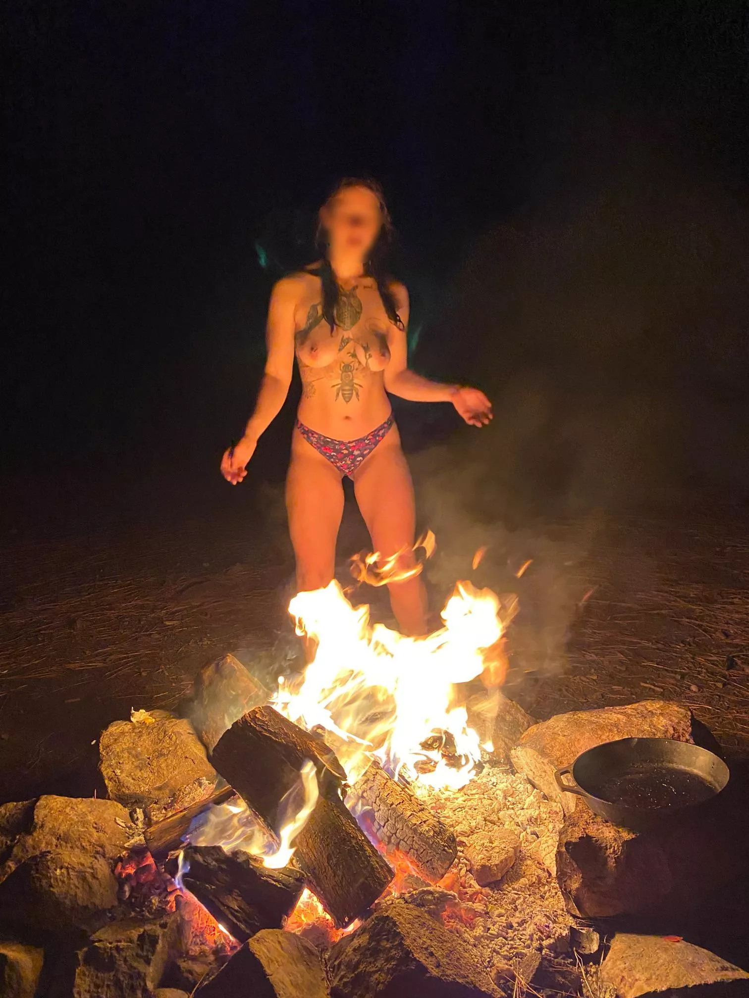 Come help keep me warm while camping? [OC]