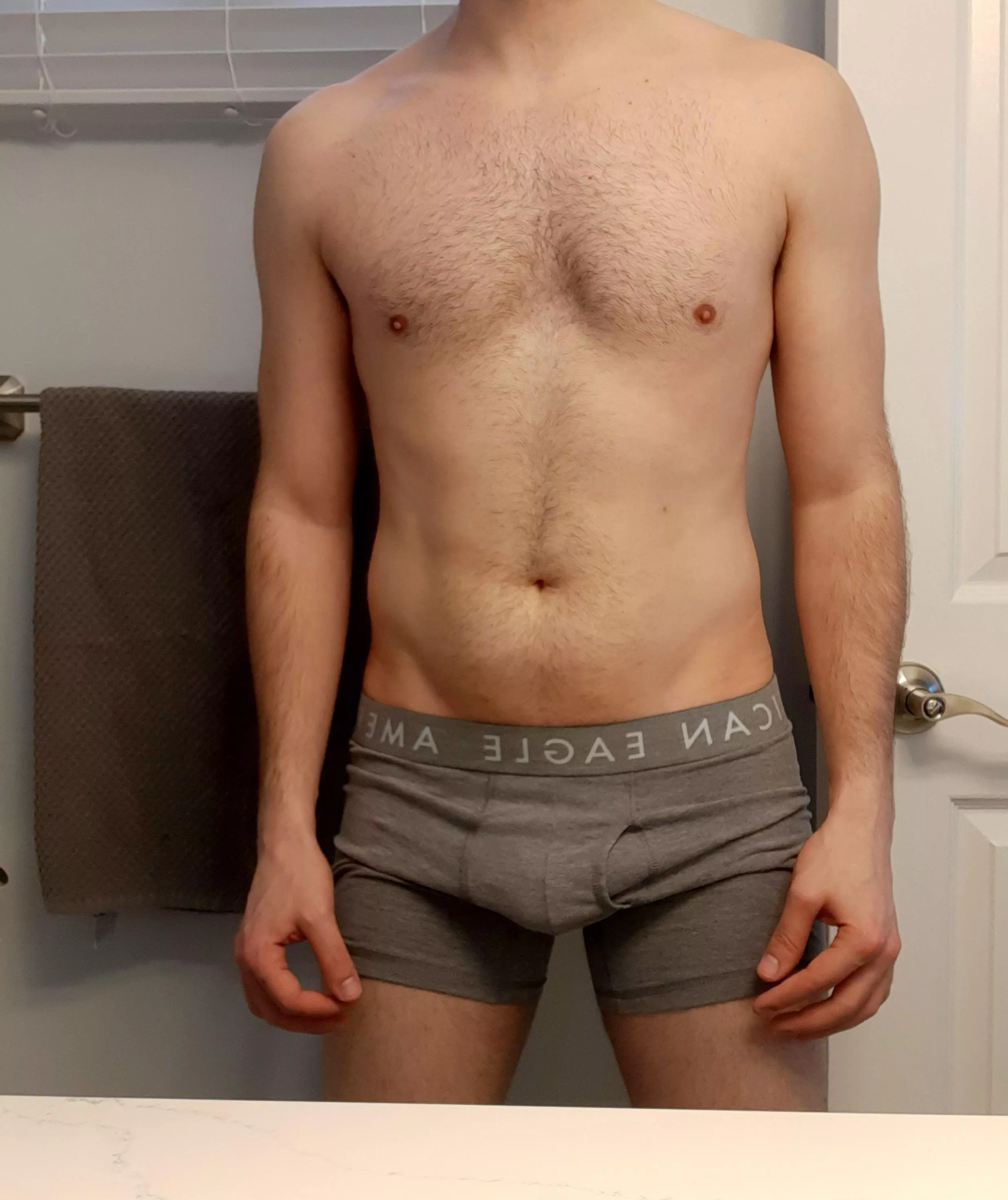 Grey boxer briefs today