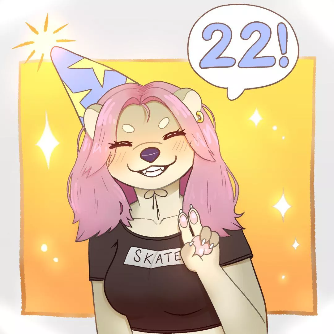 It’s my B-day!! 🎉 [art by me @nepoqi on insta]