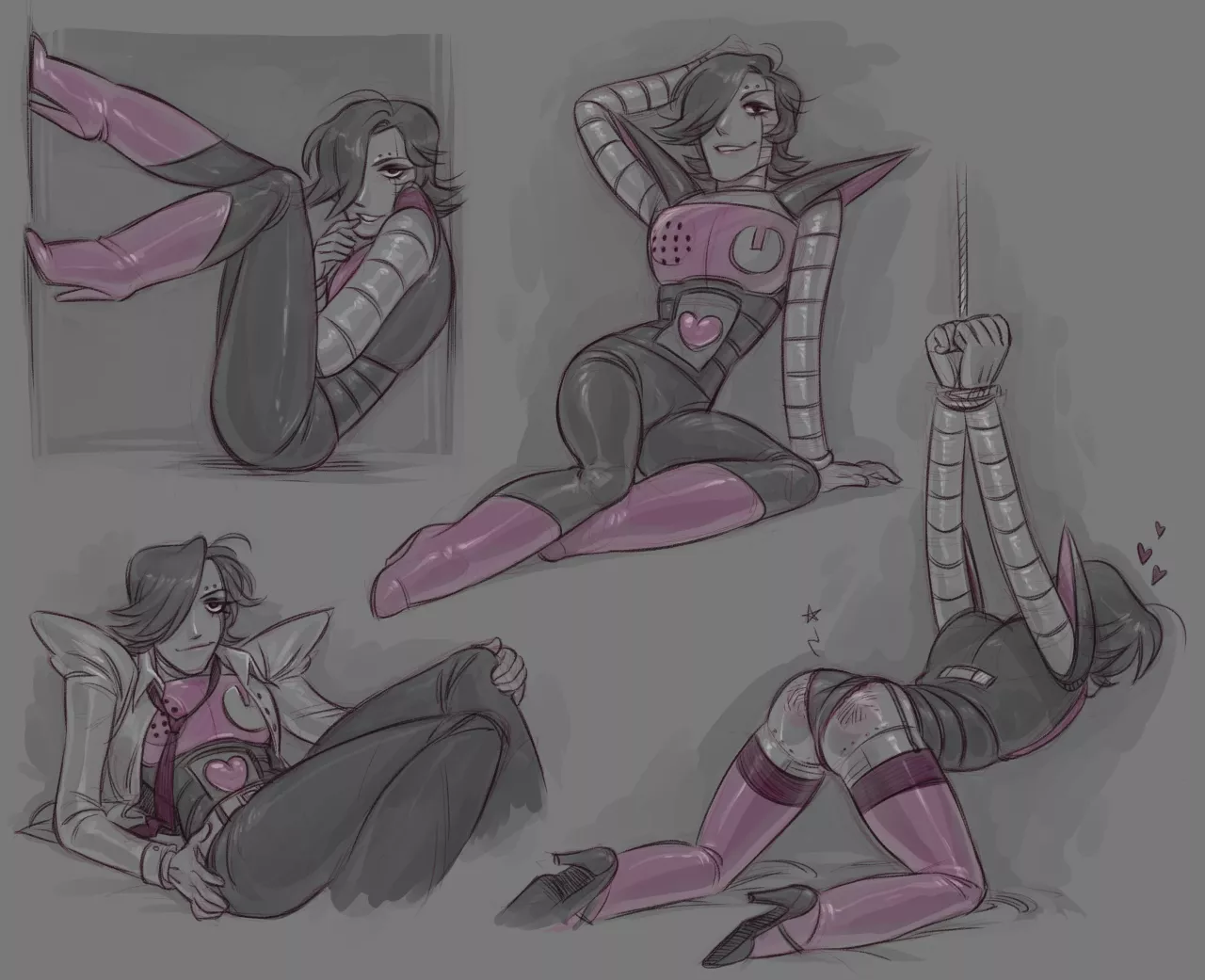 [Mettaton] poses for the audience (hotlegmeme)