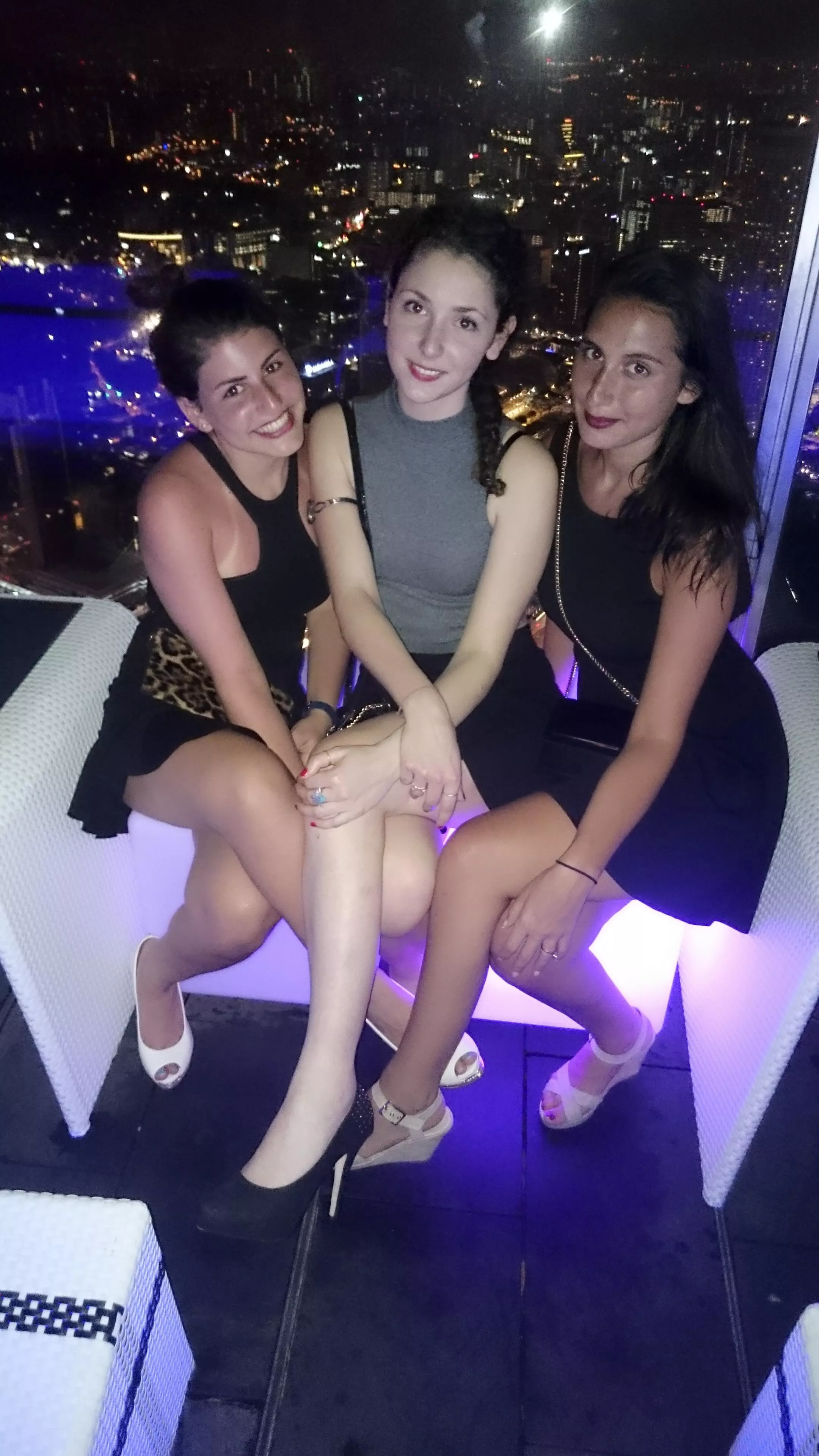 Rooftop party girls