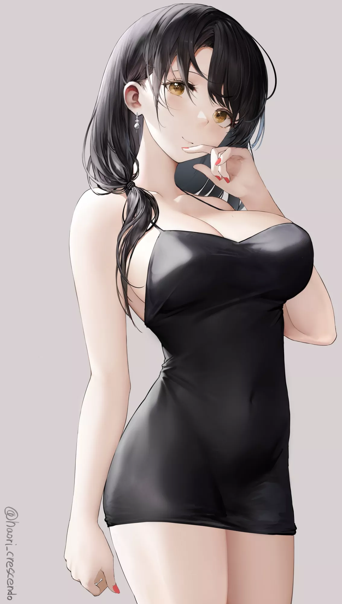 Tight Black Dress [Artist's Original]