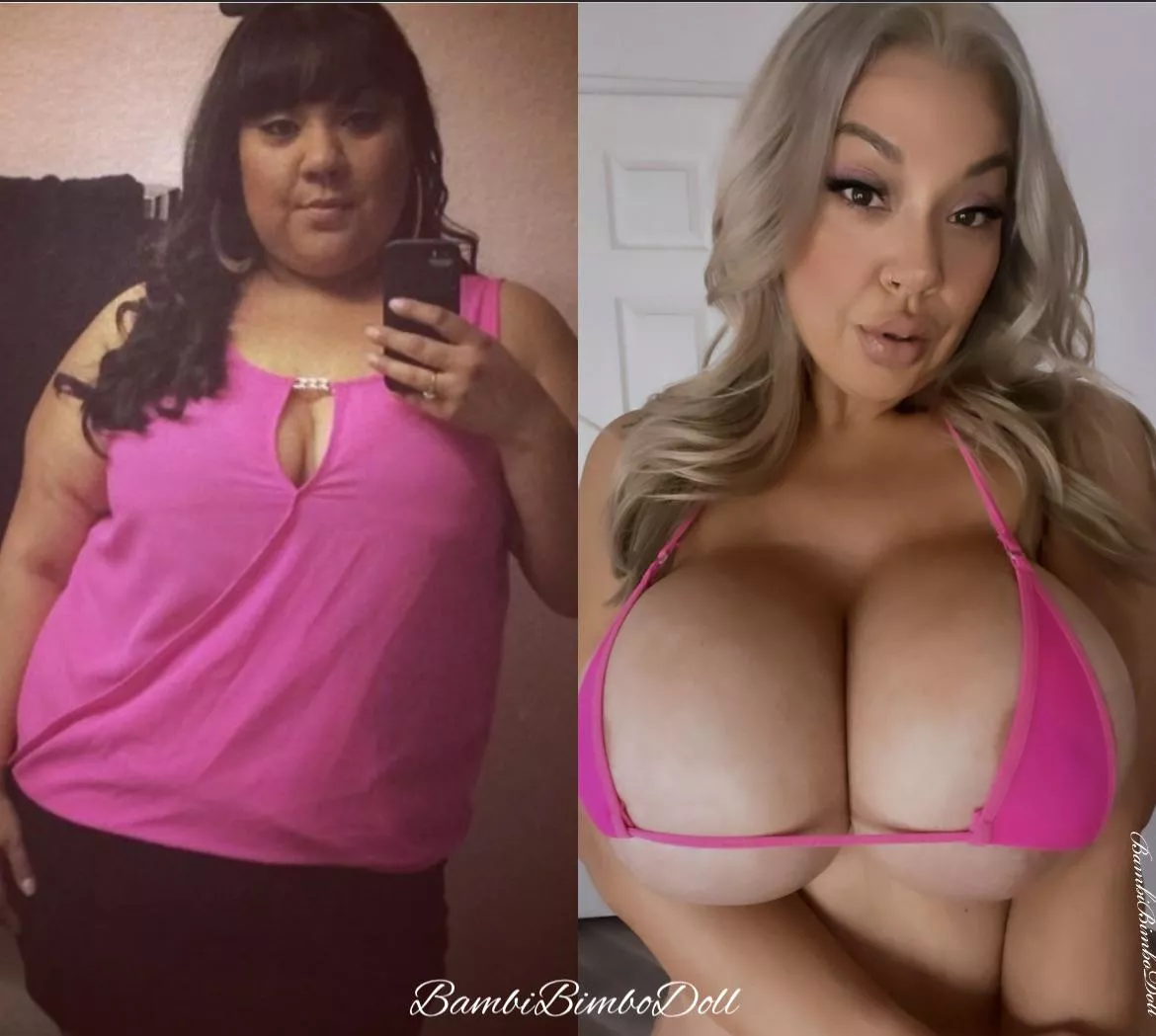 Big girl to bimbo slut [oc]